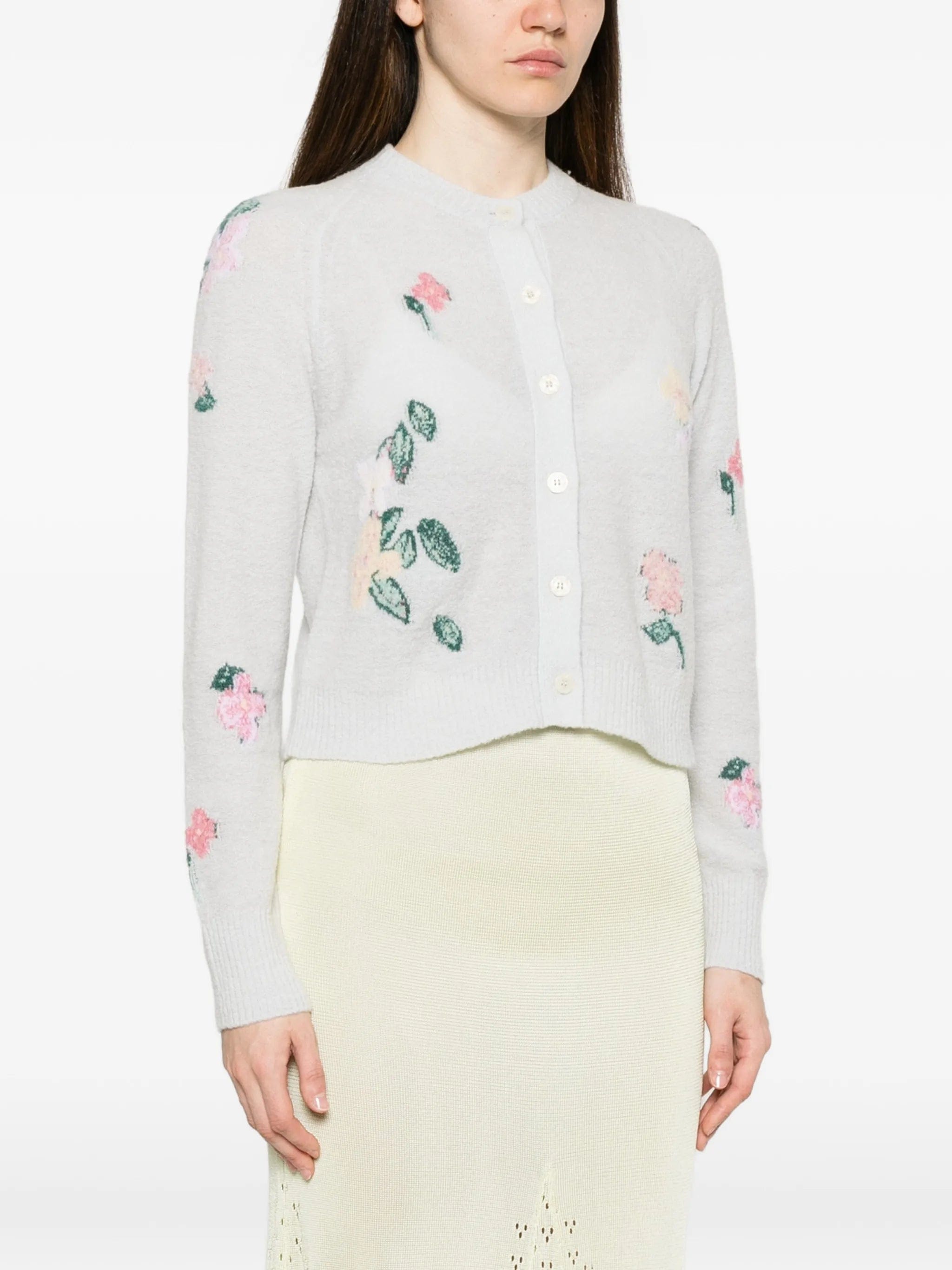 Bernadette Clemence floral - intarsia cardigan
