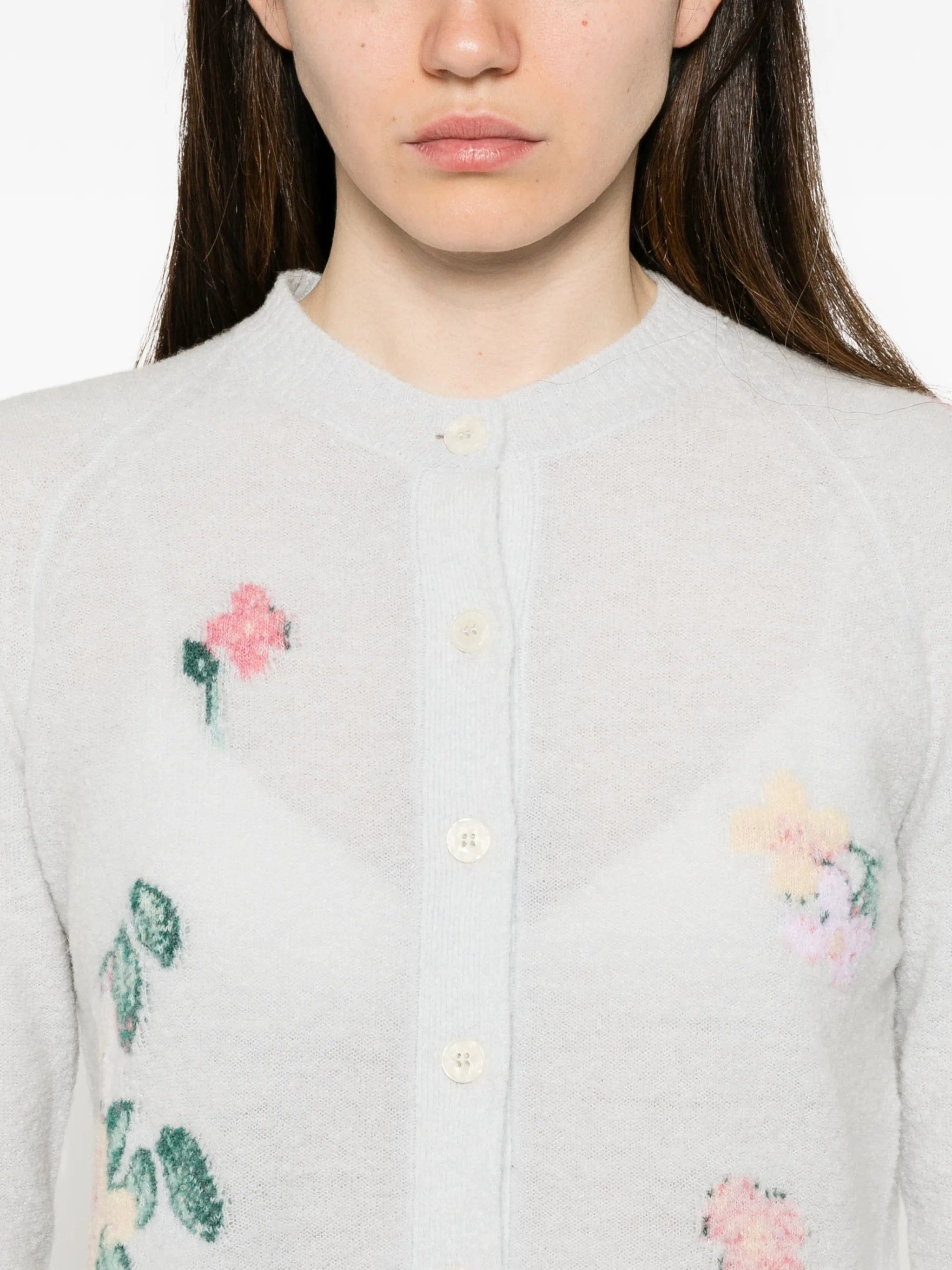 Bernadette Clemence floral - intarsia cardigan