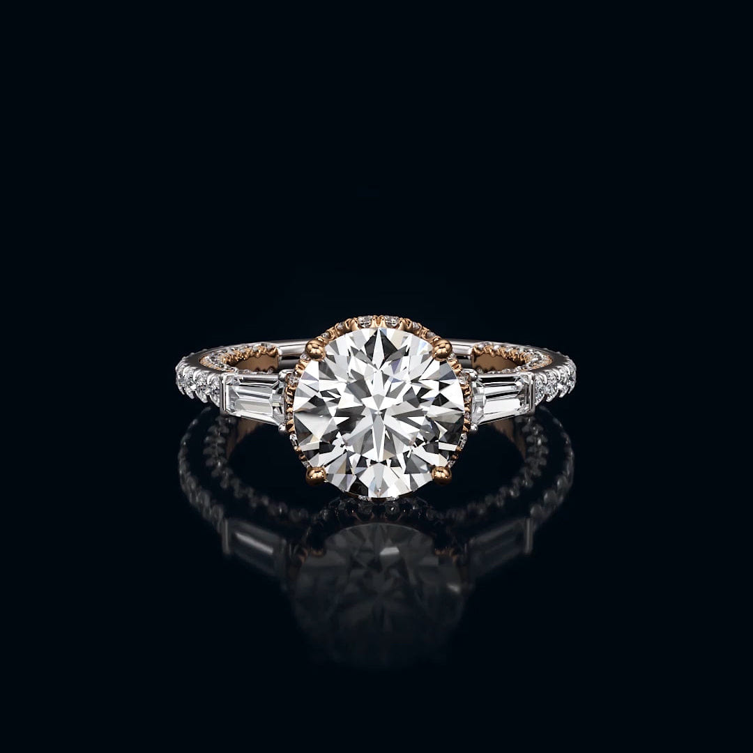 RING The Chrysler Baguette Three Stone Ring - Home Preview