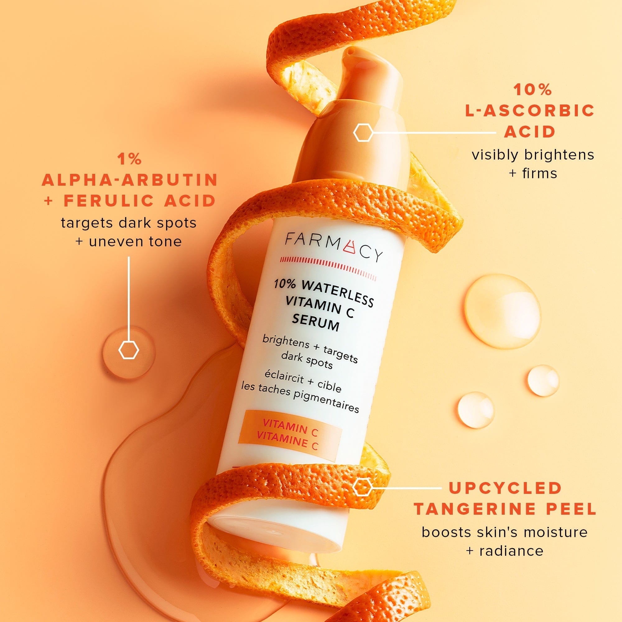 Farmacy Beauty Bright On 10% Waterless Vitamin C Serum