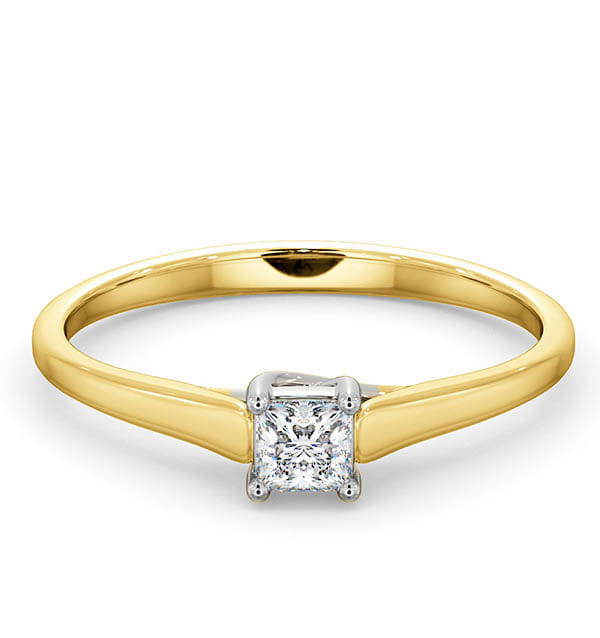 Diamond Certified Lucy 18K Gold Diamond Engagement Ring 0.25CT - G - H/SI