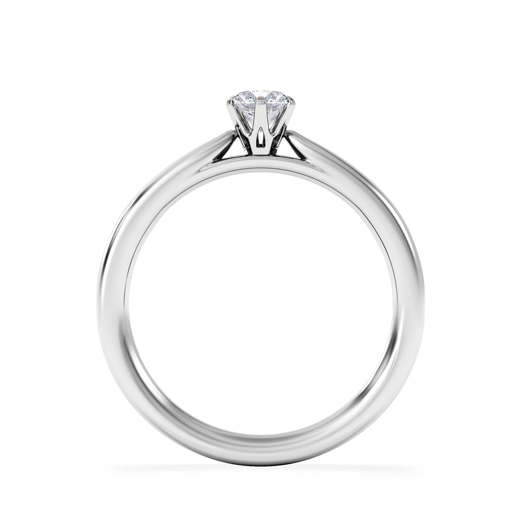 Diamond Low Set Chloe Lab Diamond Engagement Ring 0.33CT F/VS1 Platinum