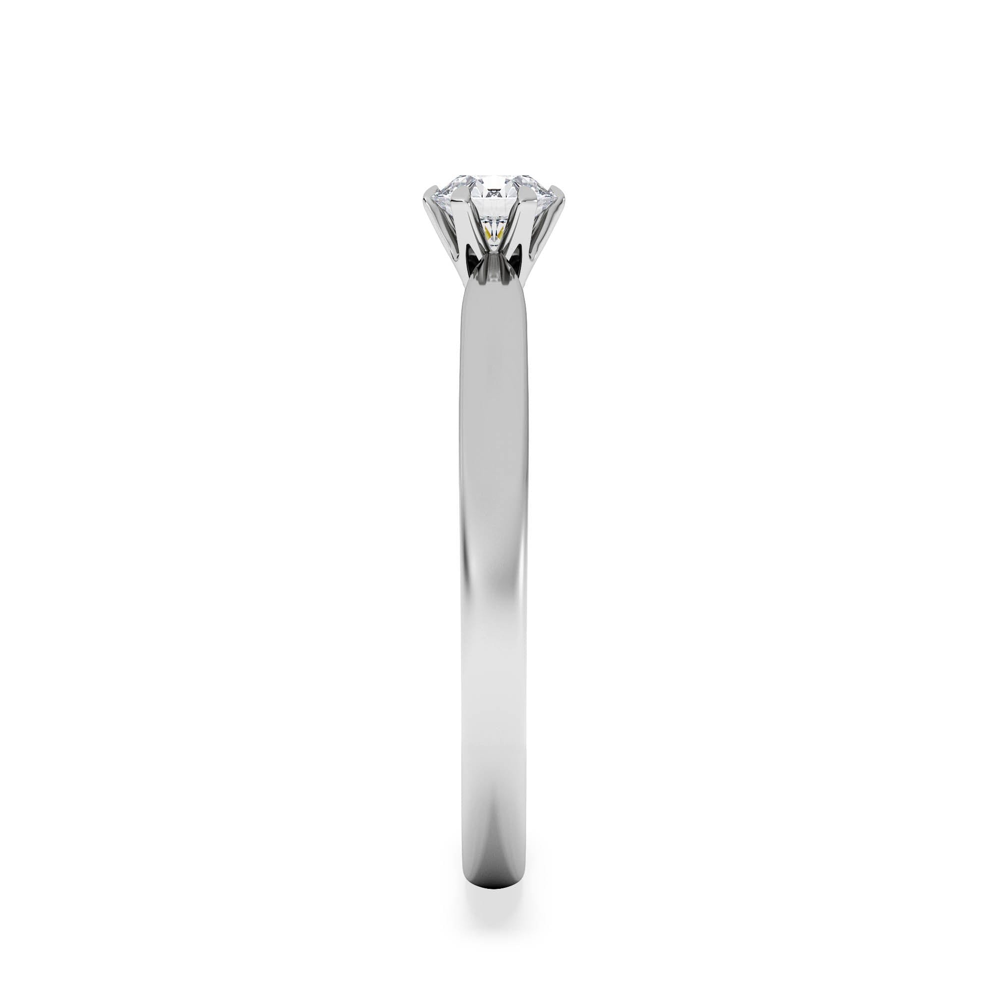 Diamond Low Set Chloe Lab Diamond Engagement Ring 0.33CT F/VS1 Platinum