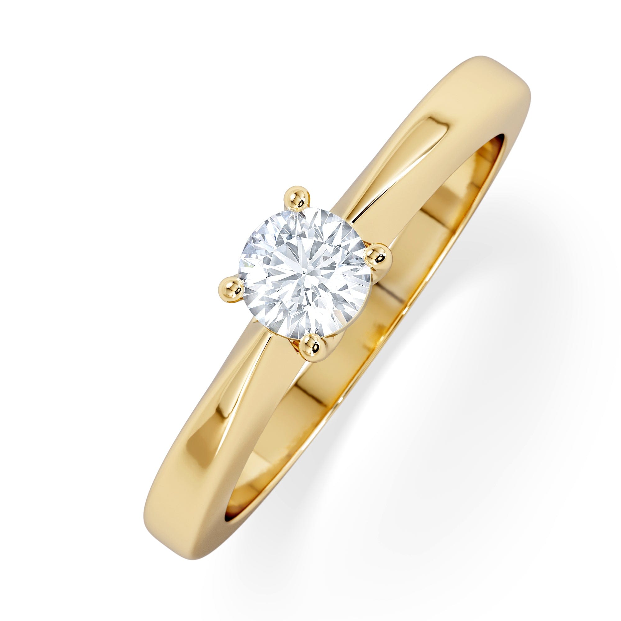 Diamond Naomi Lab Diamond Engagement Ring 0.33ct H/Si in 9K Gold