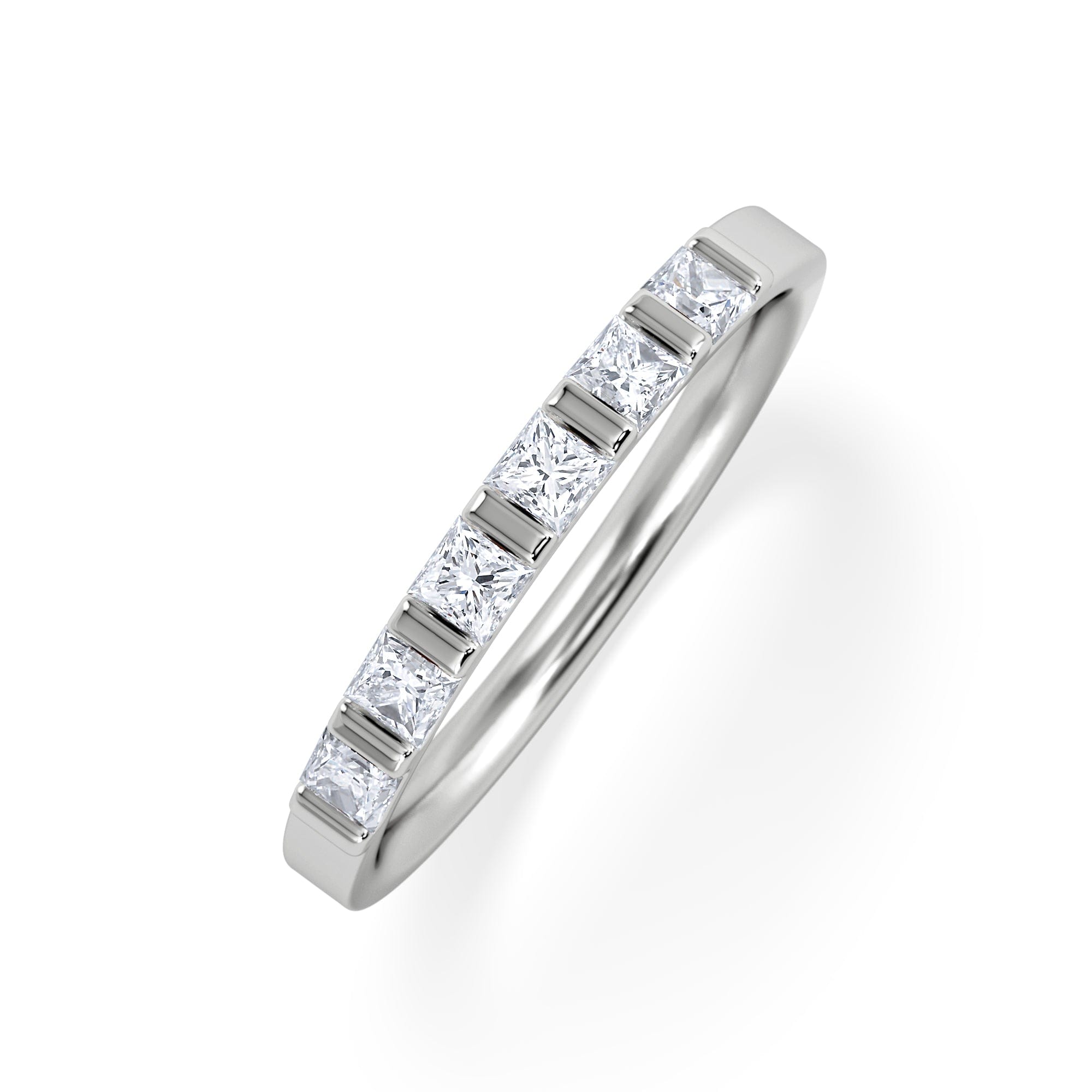 Diamond OLIVIA 18K White Gold Diamond ETERNITY RING 0.50CT H/SI