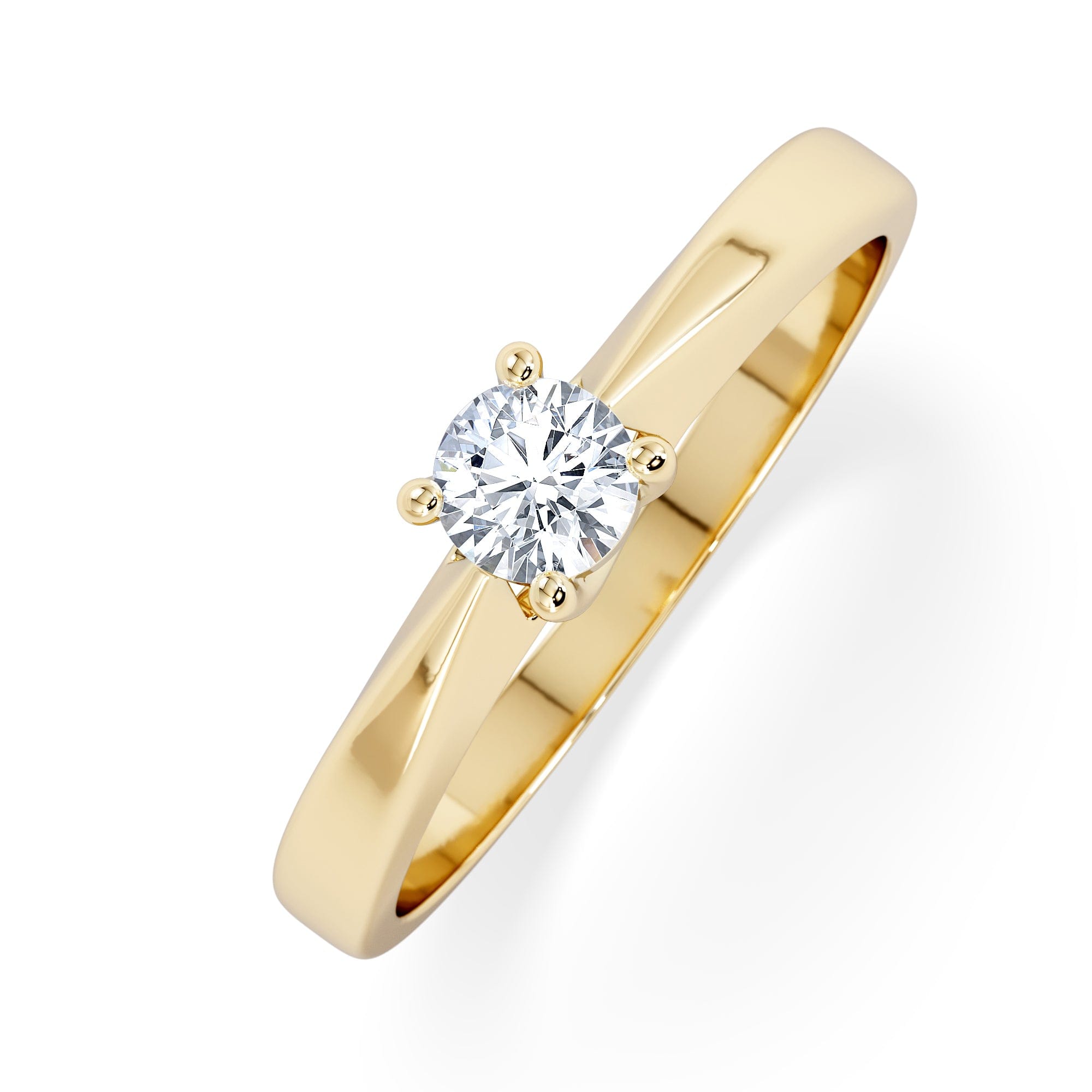 Diamond Naomi Lab Diamond Engagement Ring 0.25ct H/Si in 9K Gold
