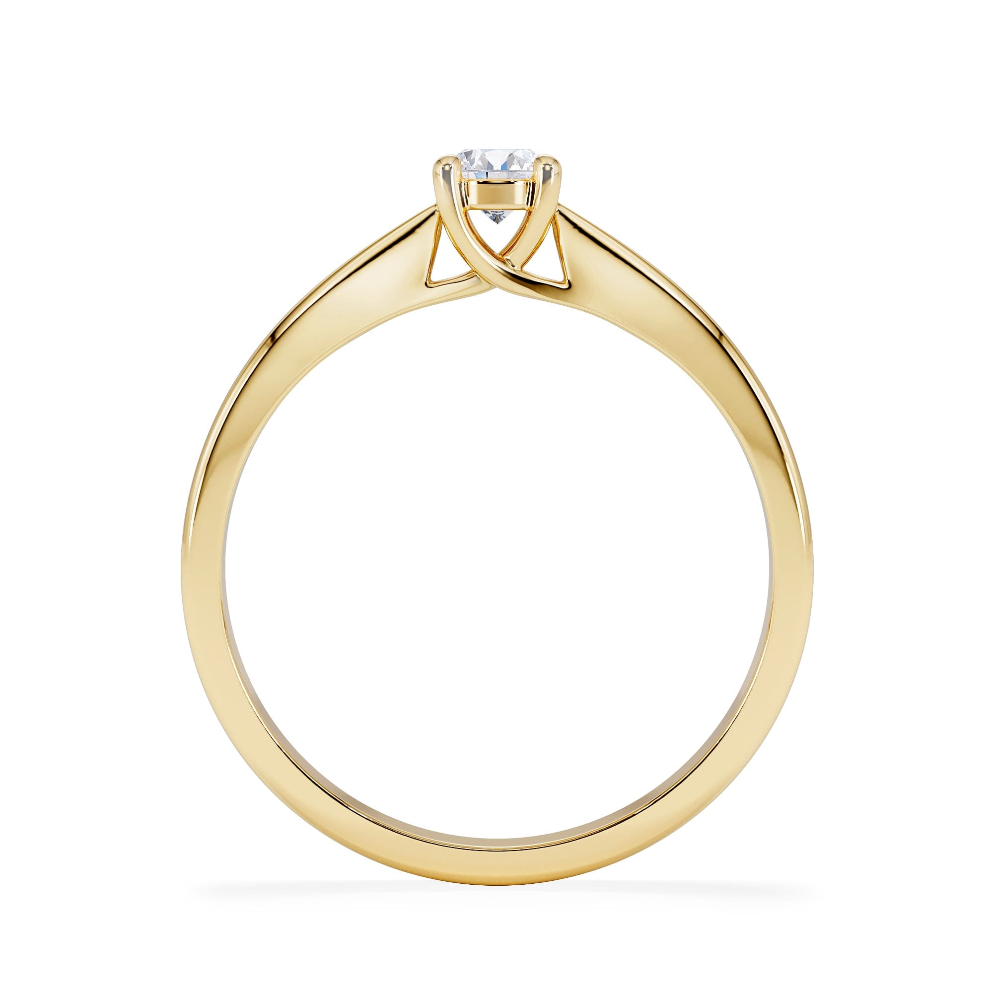 Diamond Naomi Lab Diamond Engagement Ring 0.25ct H/Si in 9K Gold