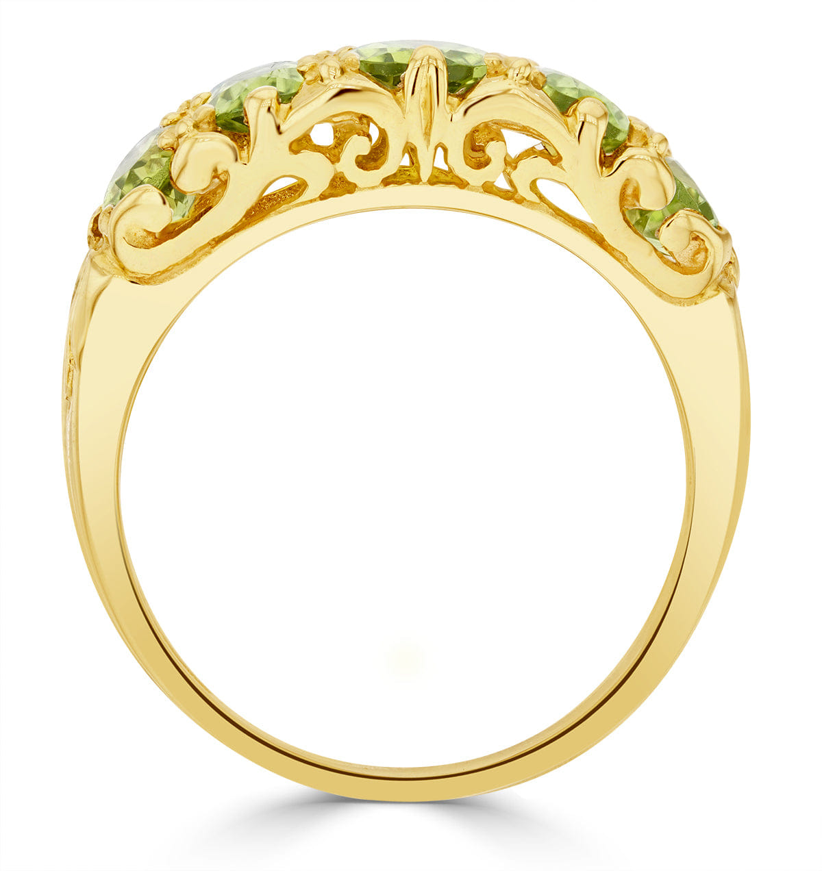 Yellow Peridot 2.72CT 9K Yellow Gold Ring
