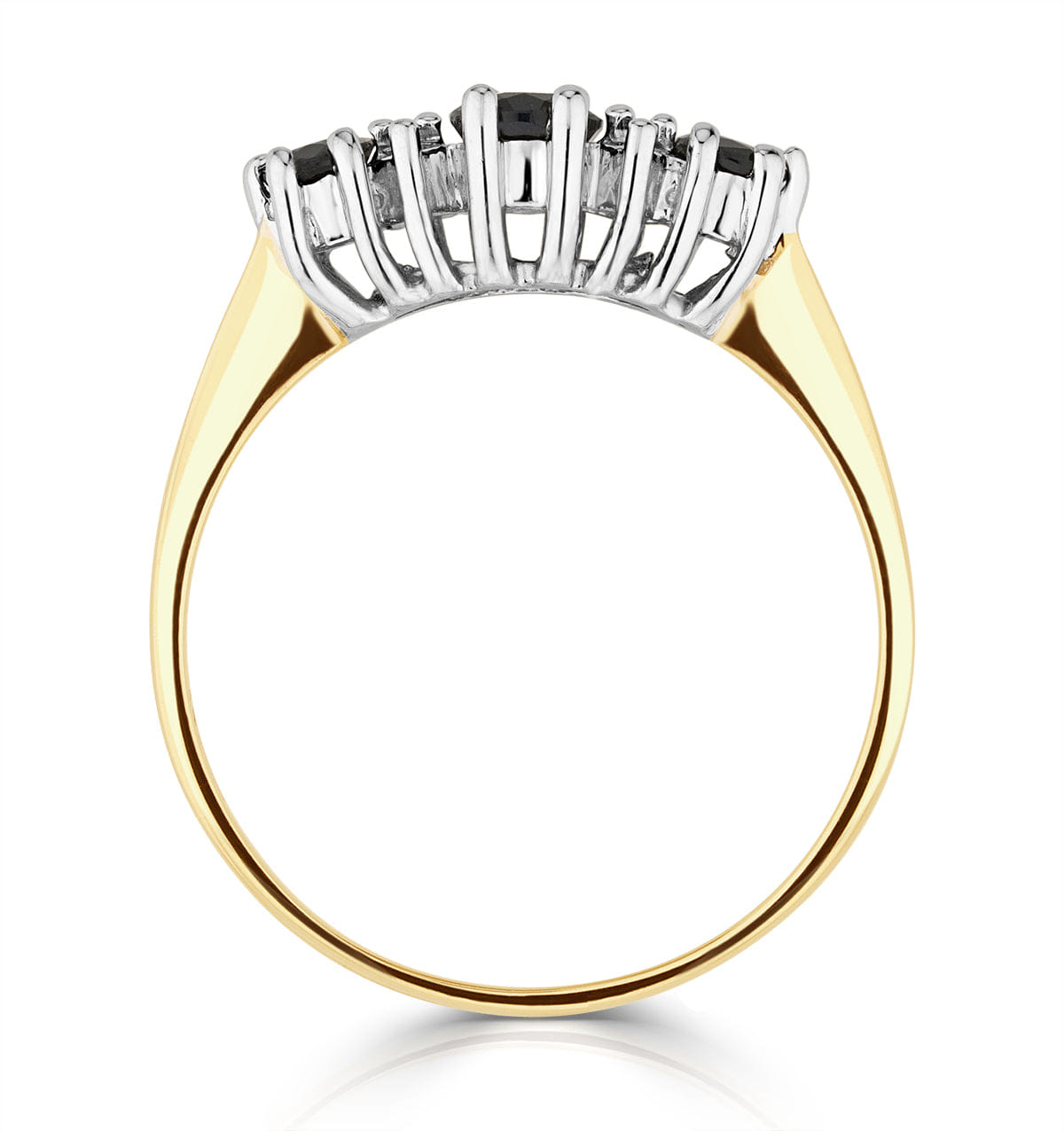 Diamond Sapphire 1.00ct And Diamond 9K Gold Ring