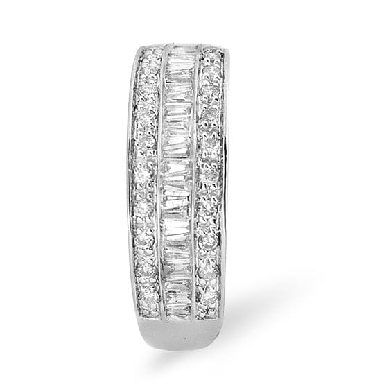 Diamond Eternity Ring Baguette Diamond 0.22ct in 9K White Gold