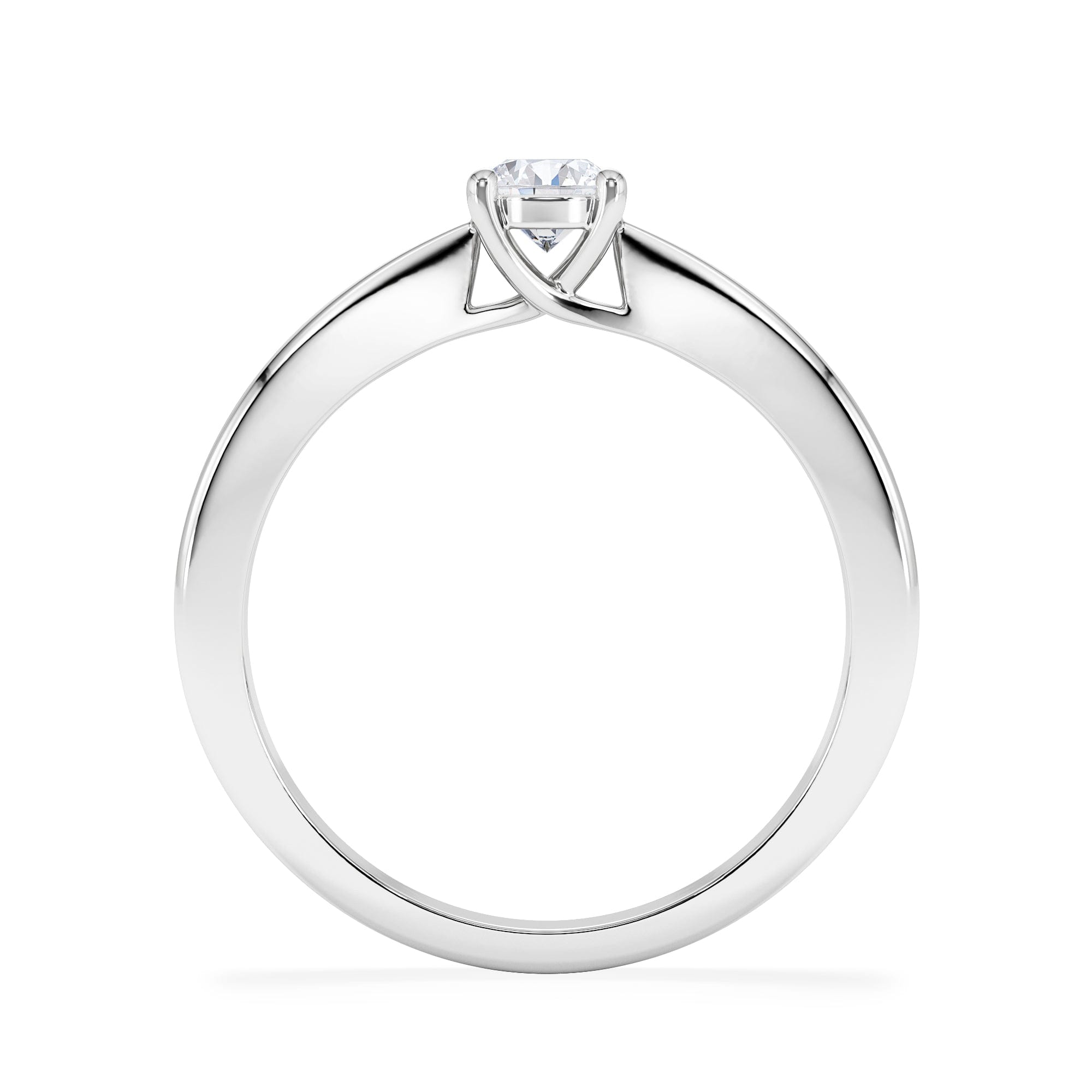 Diamond Naomi Lab Diamond Engagement Ring 0.33ct H/Si 9K White Gold
