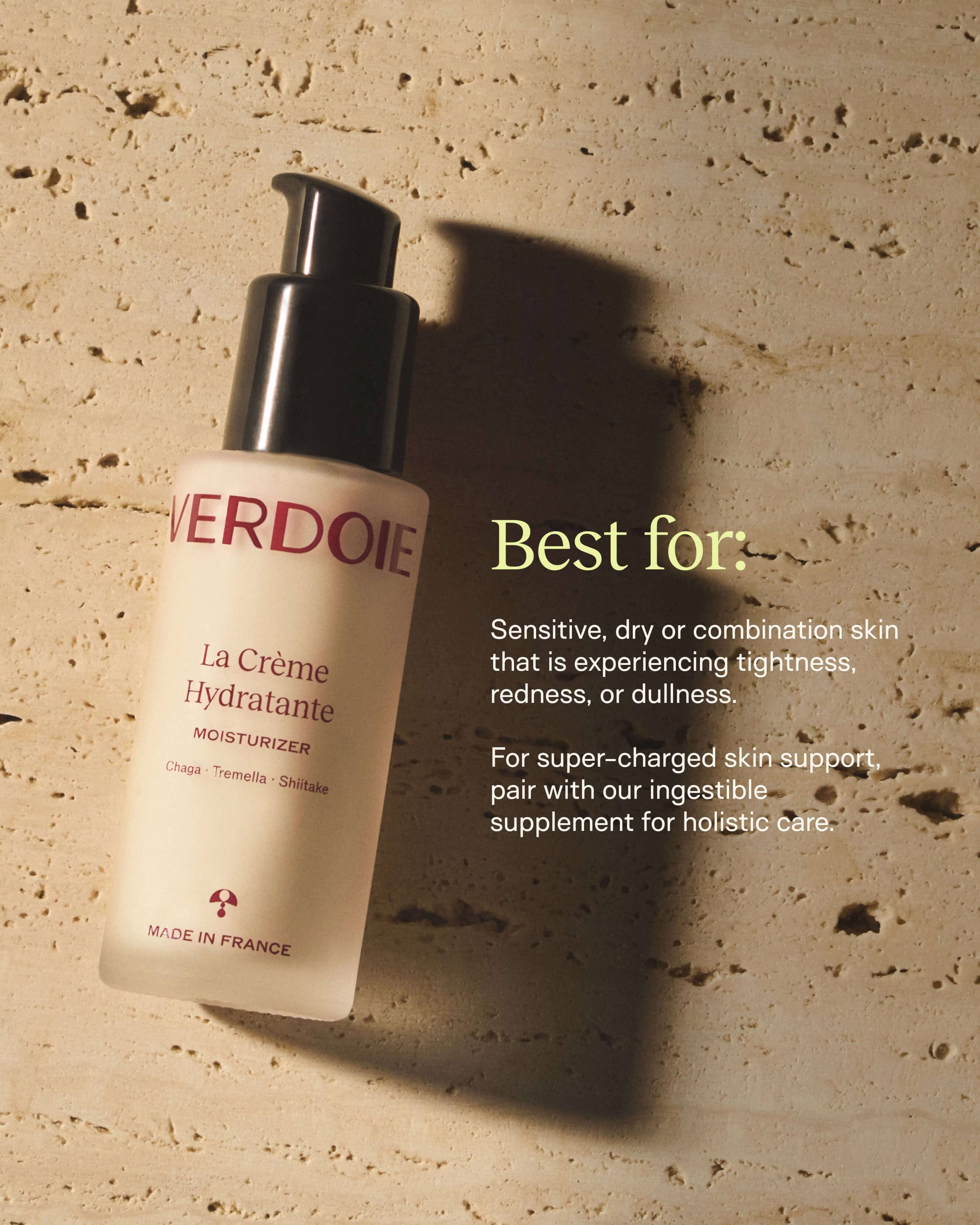 Verdoie La Crème Hydratante – Beta - Glucan Mushroom Moisturizer