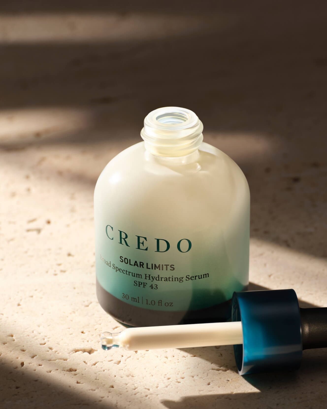 Credo Skincare Solar Limits Broad Spectrum SPF 43 Sheer Hydrating Sunscreen Serum