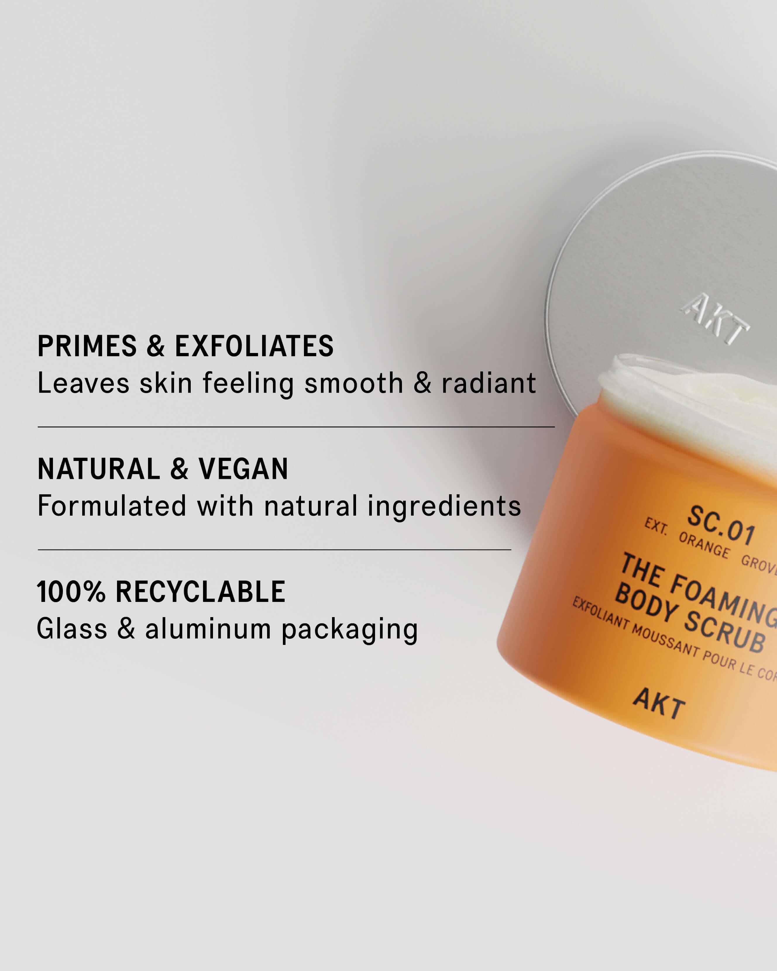 AKT The Foaming Body Scrub SC.01 Orange Grove