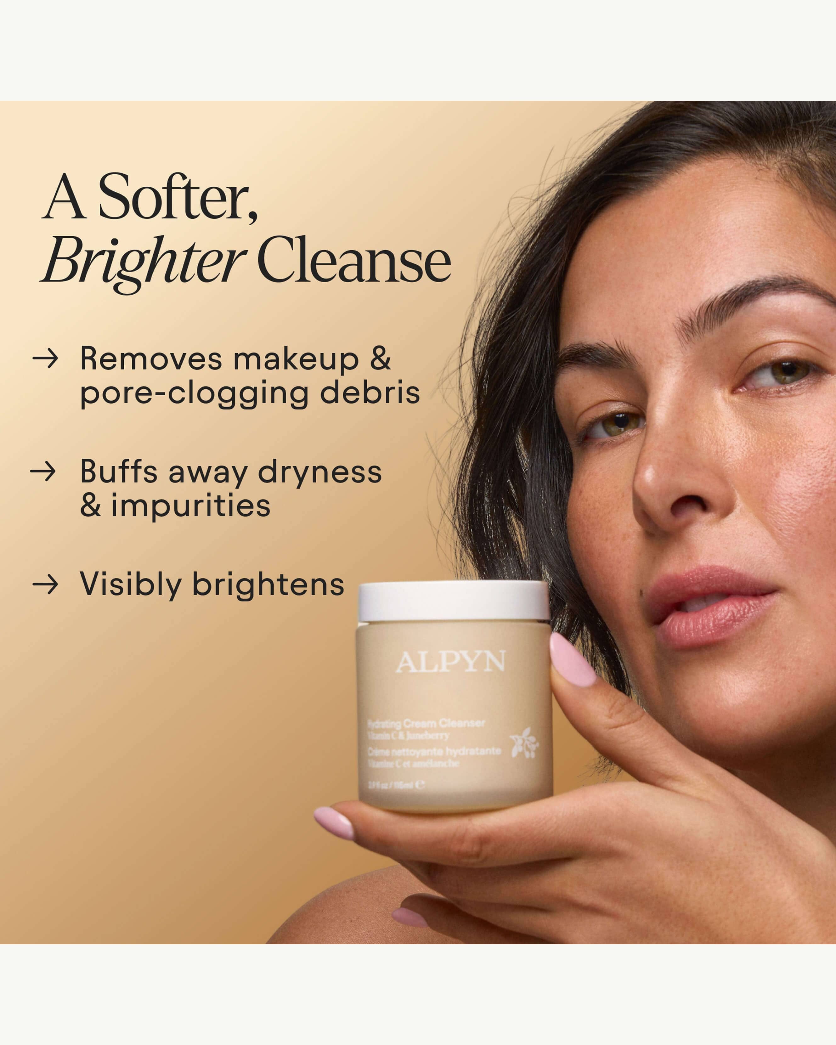 Alpyn Beauty Hydrating Cream Cleanser with Vitamin C & Juneberry