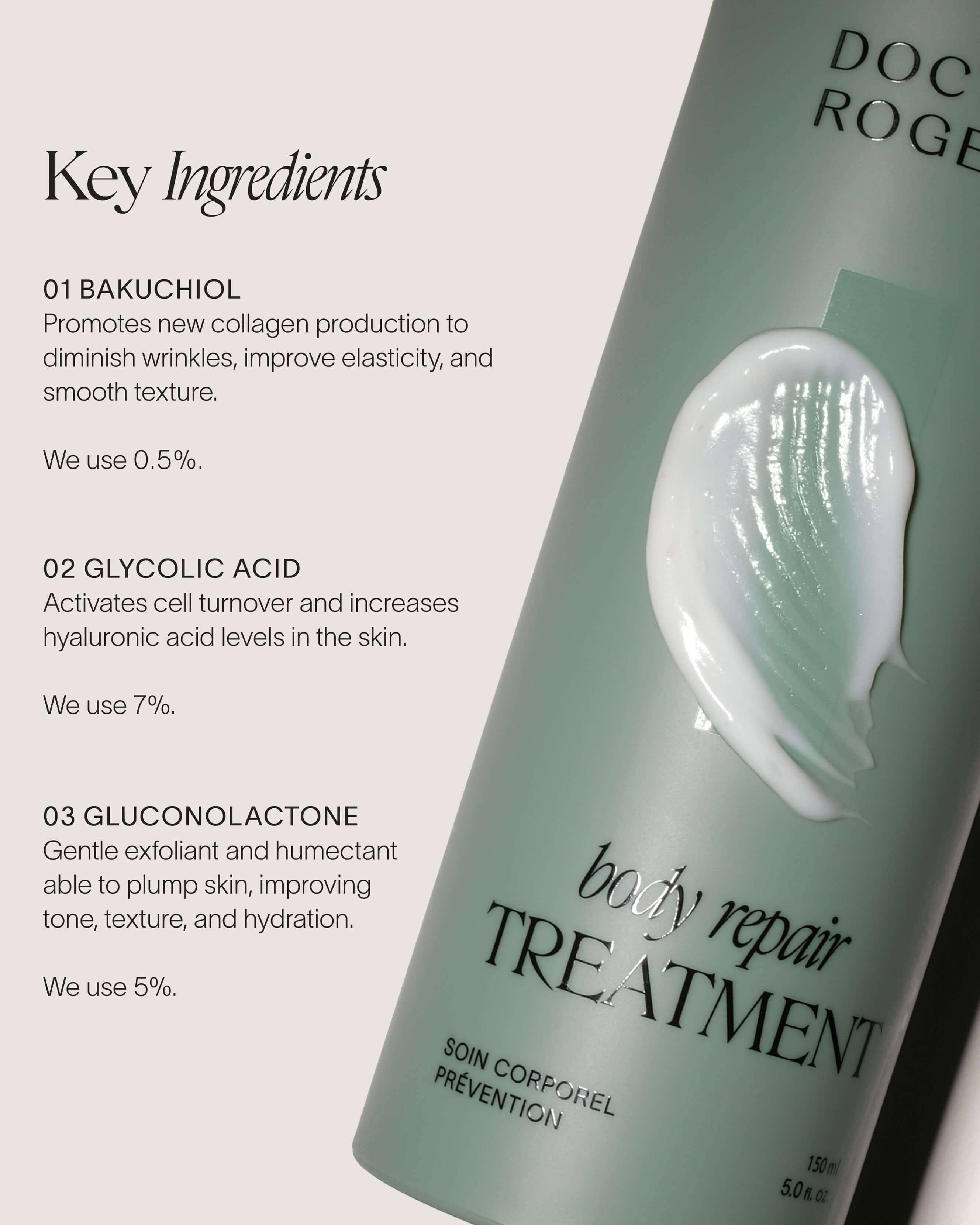 Doctor Rogers Glycolic + Bakuchiol Smoothing Body Treatment