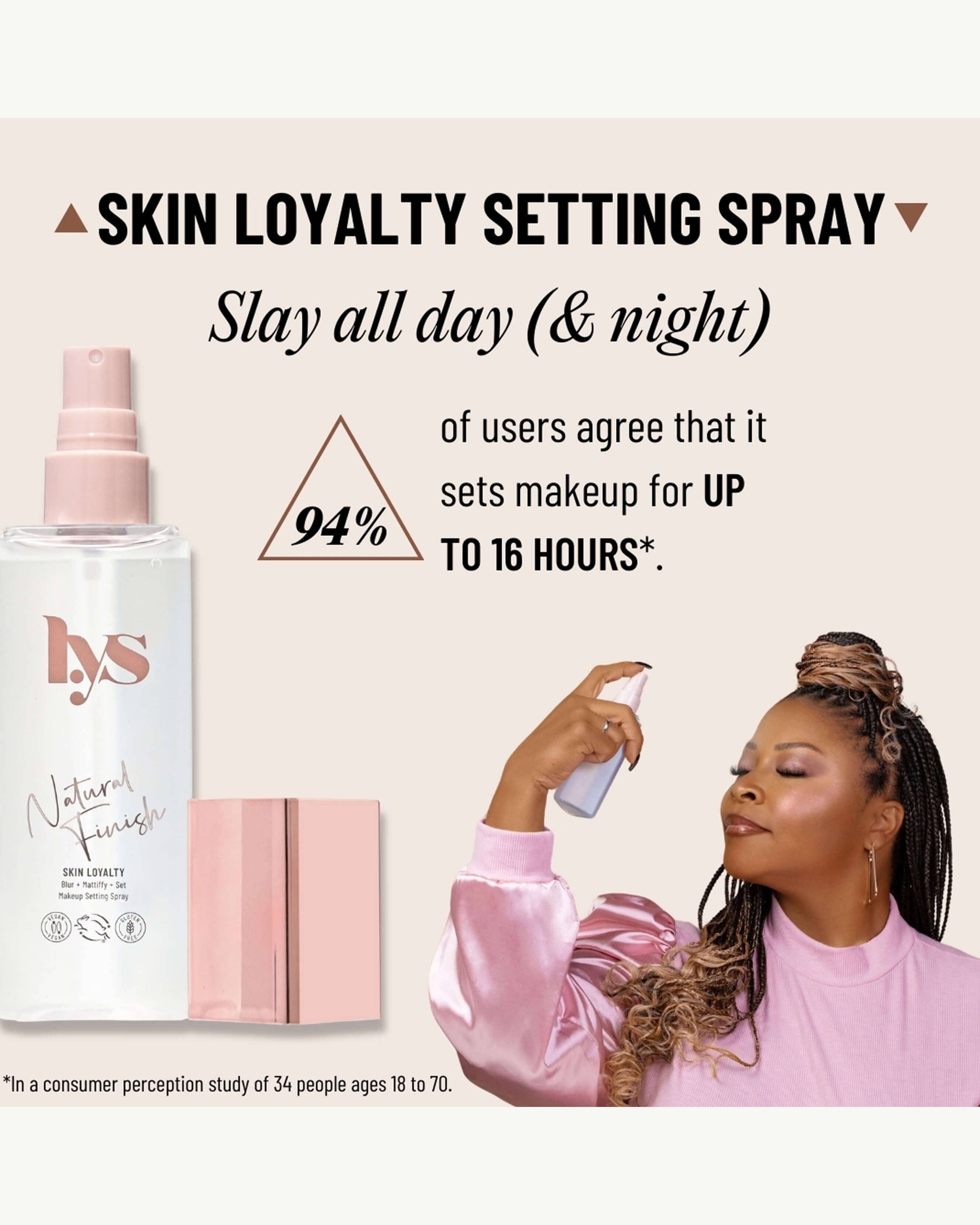 LYS Beauty Skin Loyalty Natural Finish Matte Setting Spray