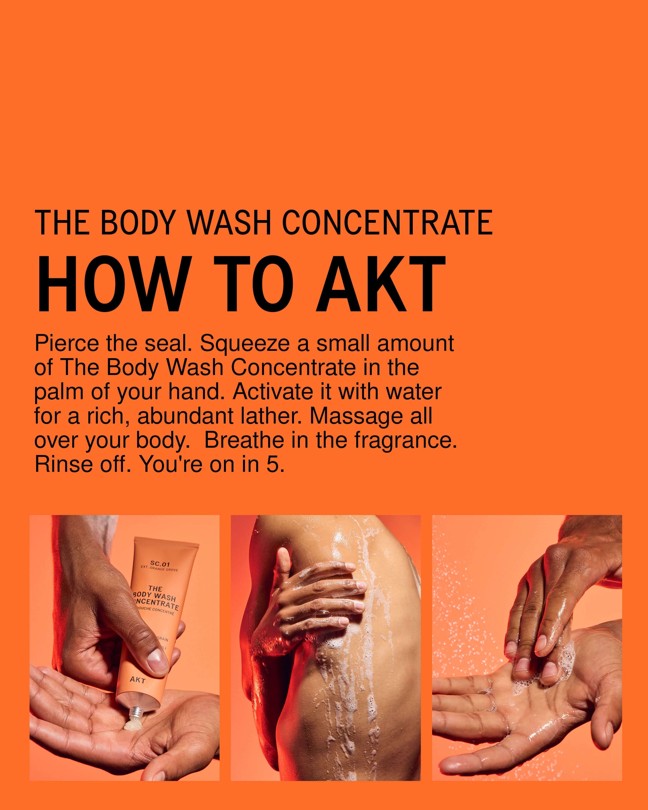 AKT The Body Wash Concentrate SC.01 Orange Grove