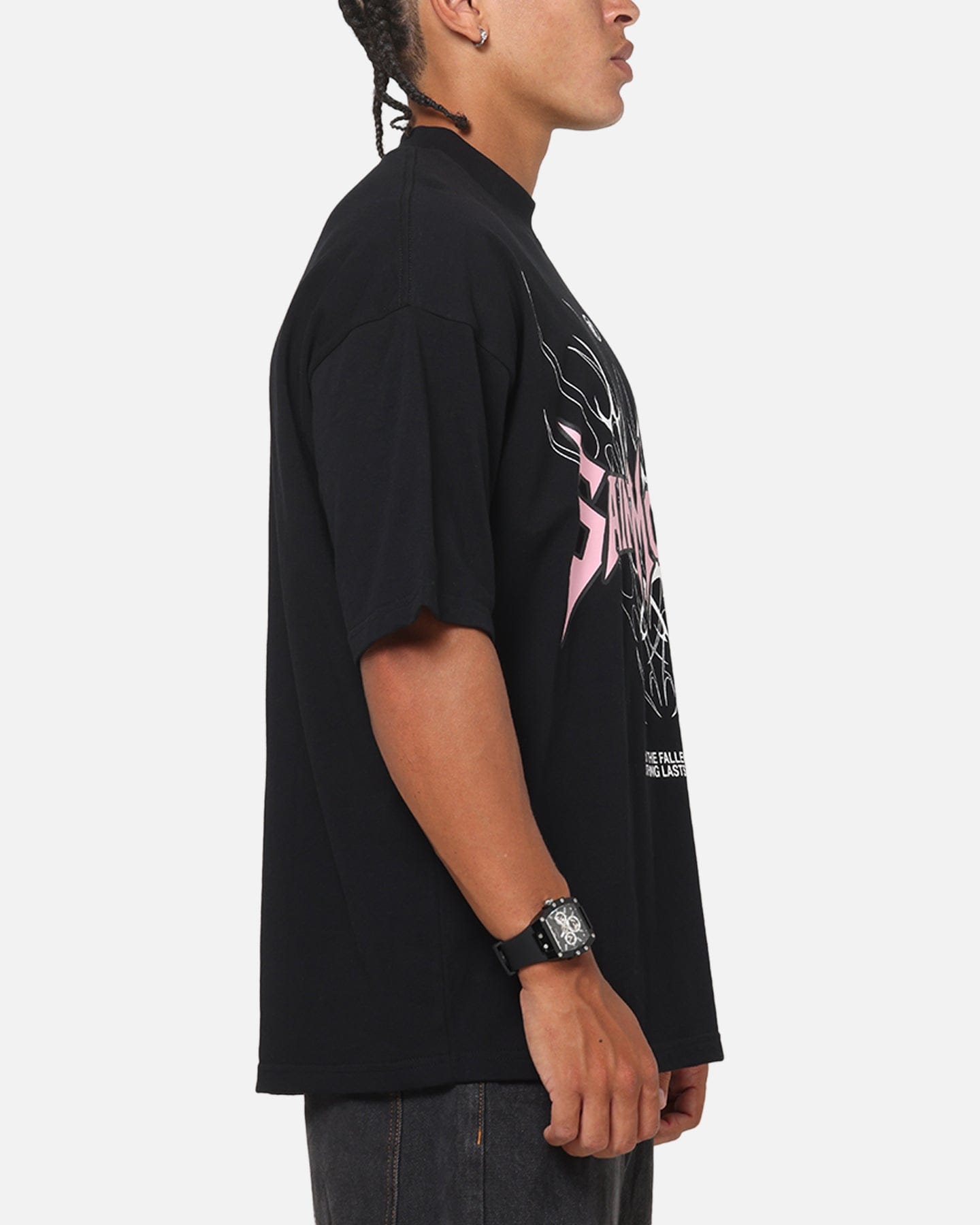 Saint Morta Fallen Tribal Boxy T - Shirt Black
