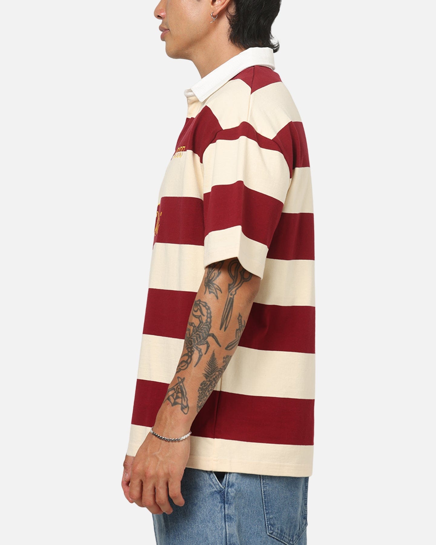 Vouseti Rugby Polo Shirt Burgundy