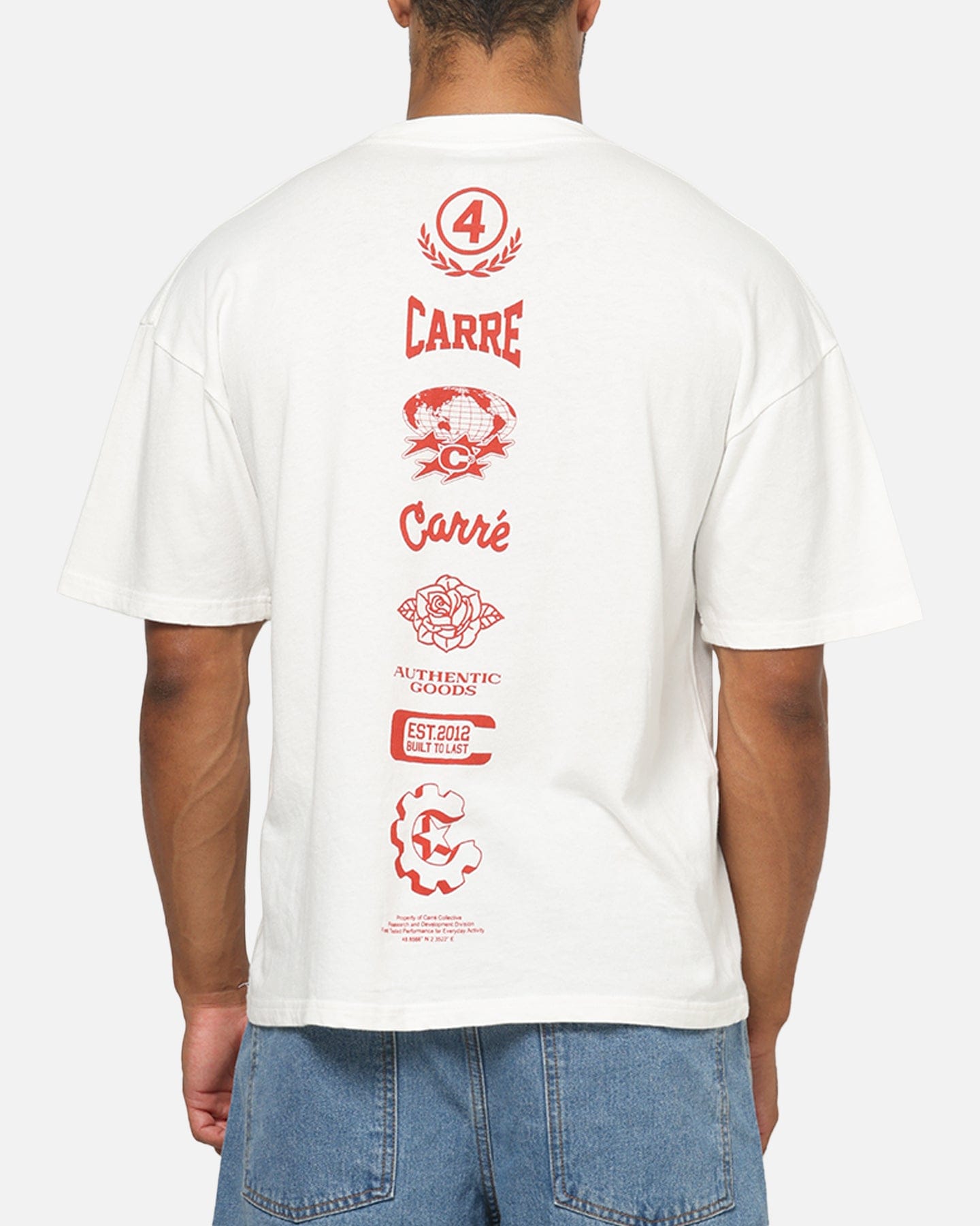 Carre Stacked Logo T - Shirt Off White
