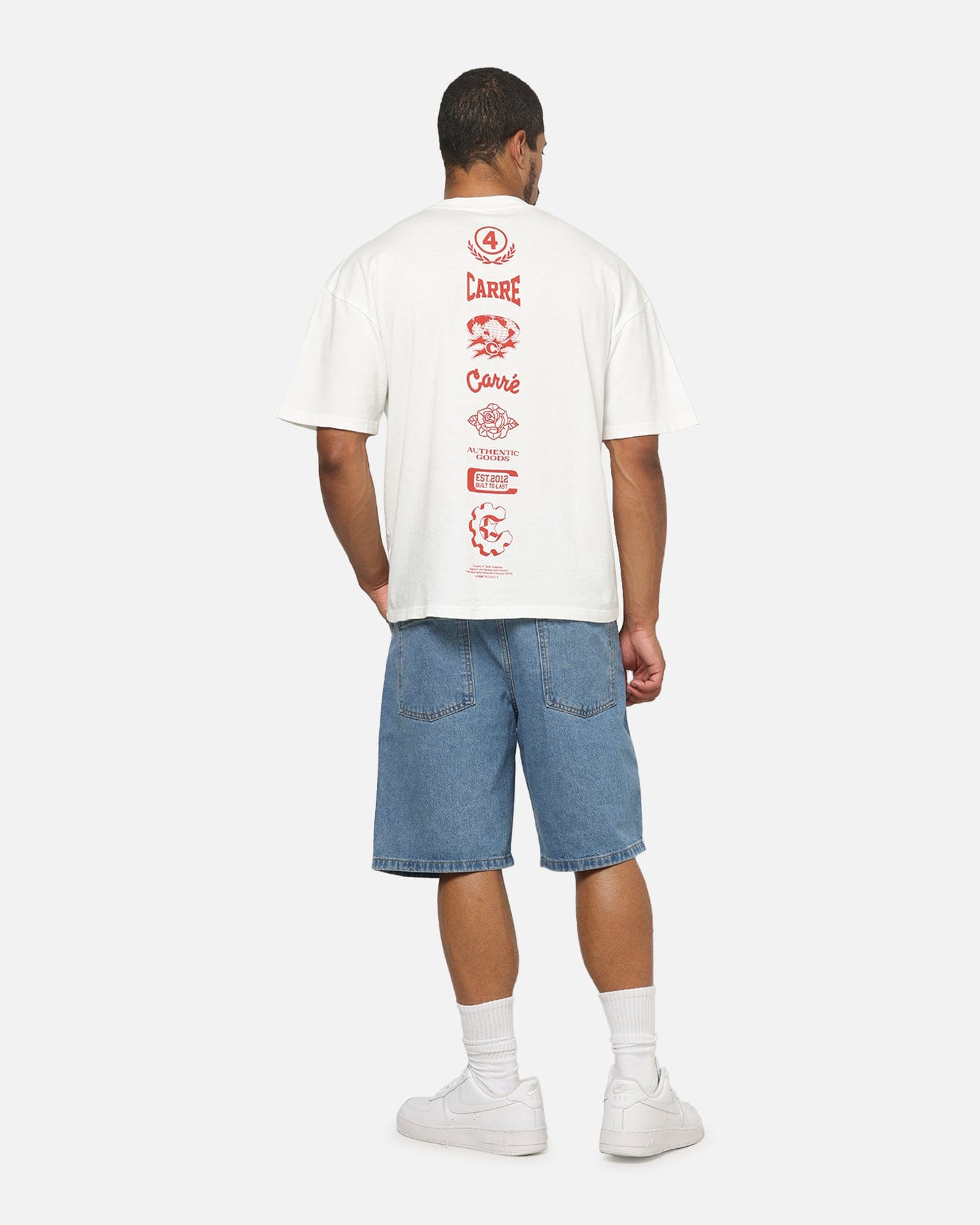 Carre Stacked Logo T - Shirt Off White