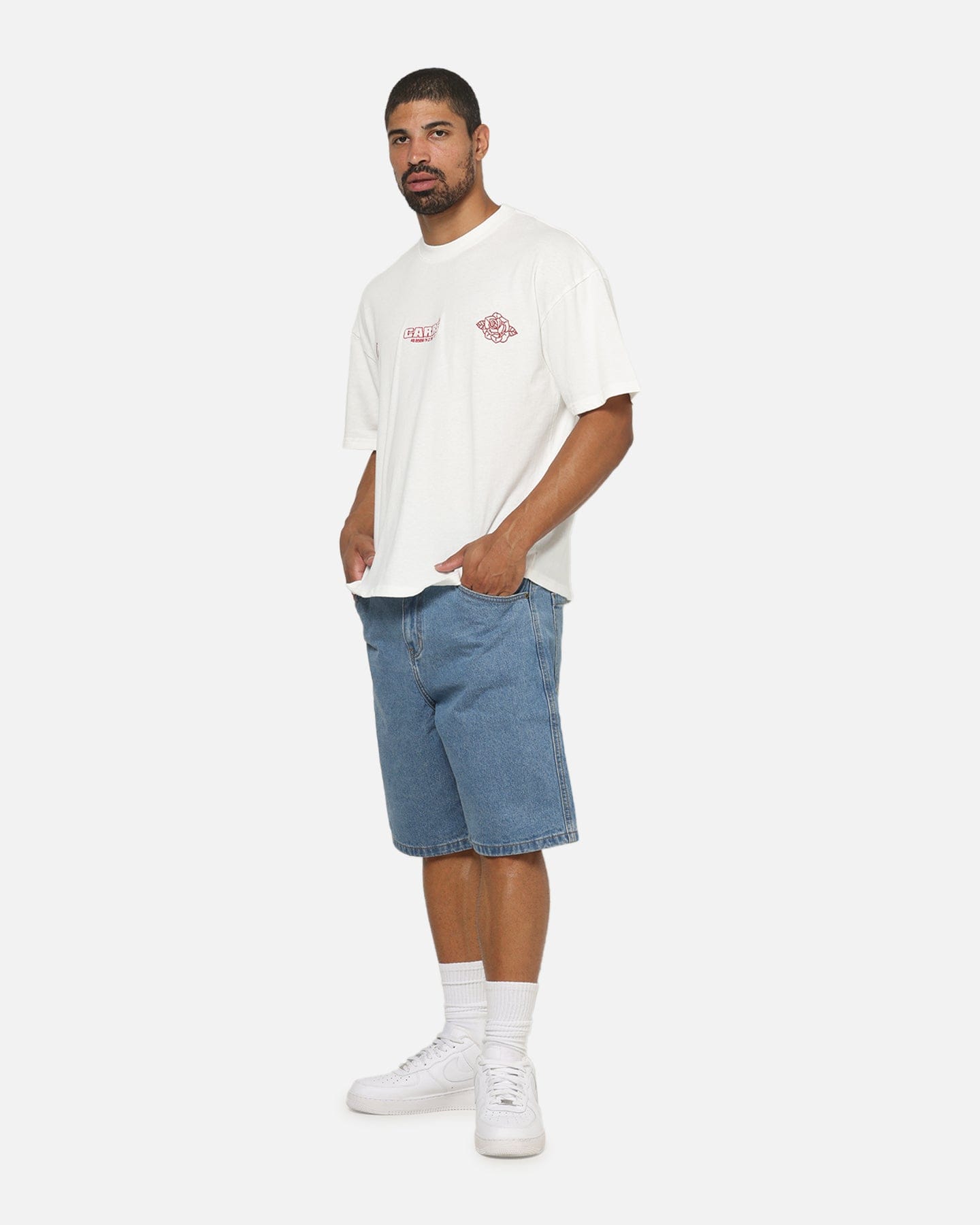 Carre Stacked Logo T - Shirt Off White