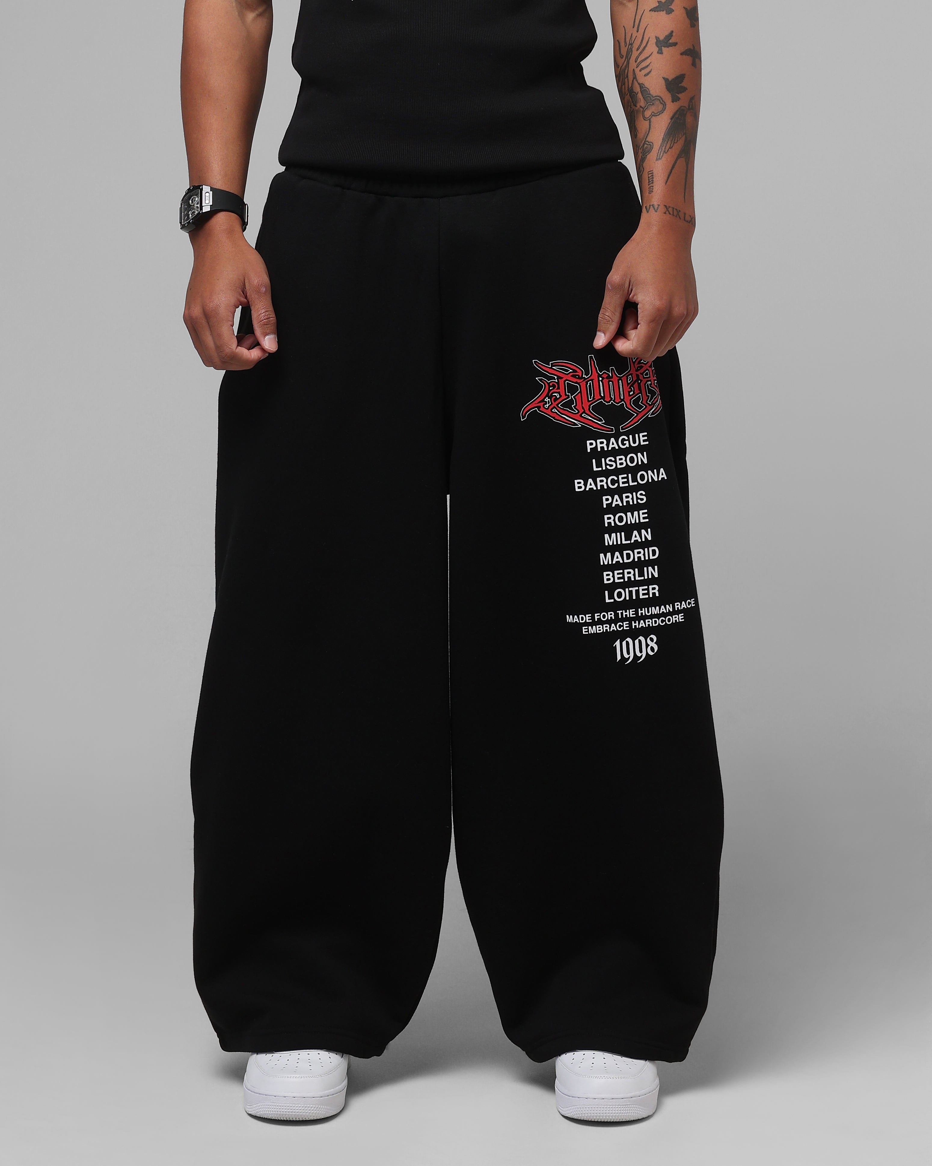 Loiter Team Wipe Sweat Pants Black