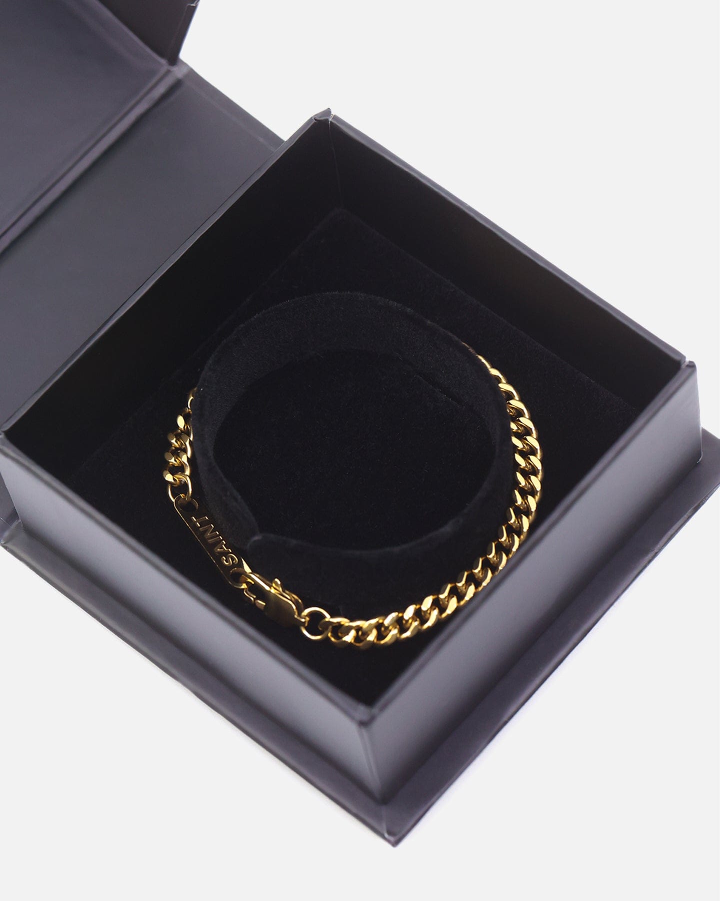 Saint Morta 5 mm Cuban Bracelet Gold