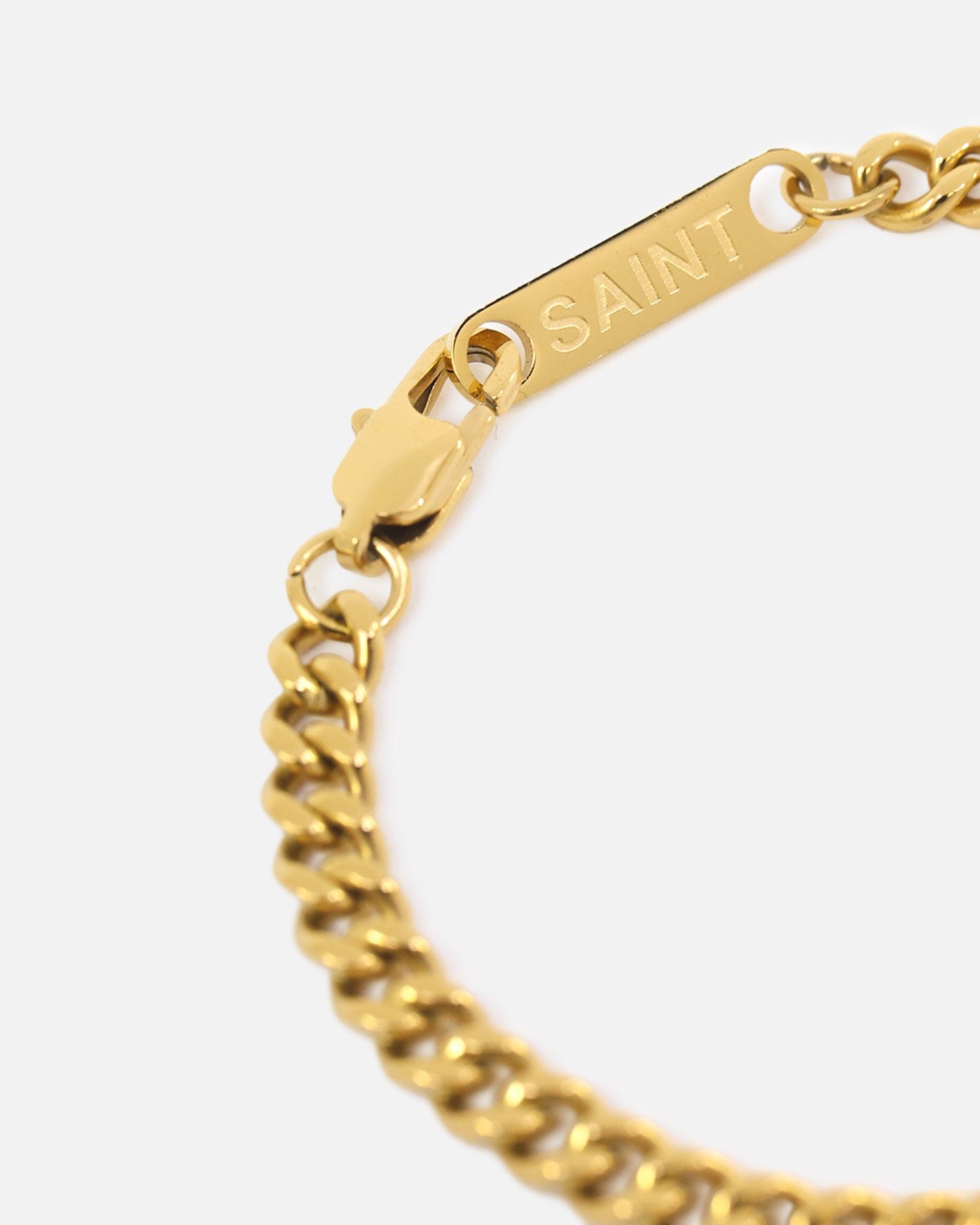 Saint Morta 5 mm Cuban Bracelet Gold