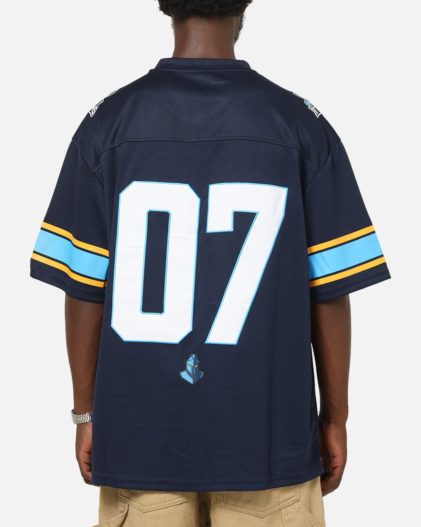 Bleacher Athletic Gold Coast Titans NRL Gridiron Mesh Jersey Official Team Color