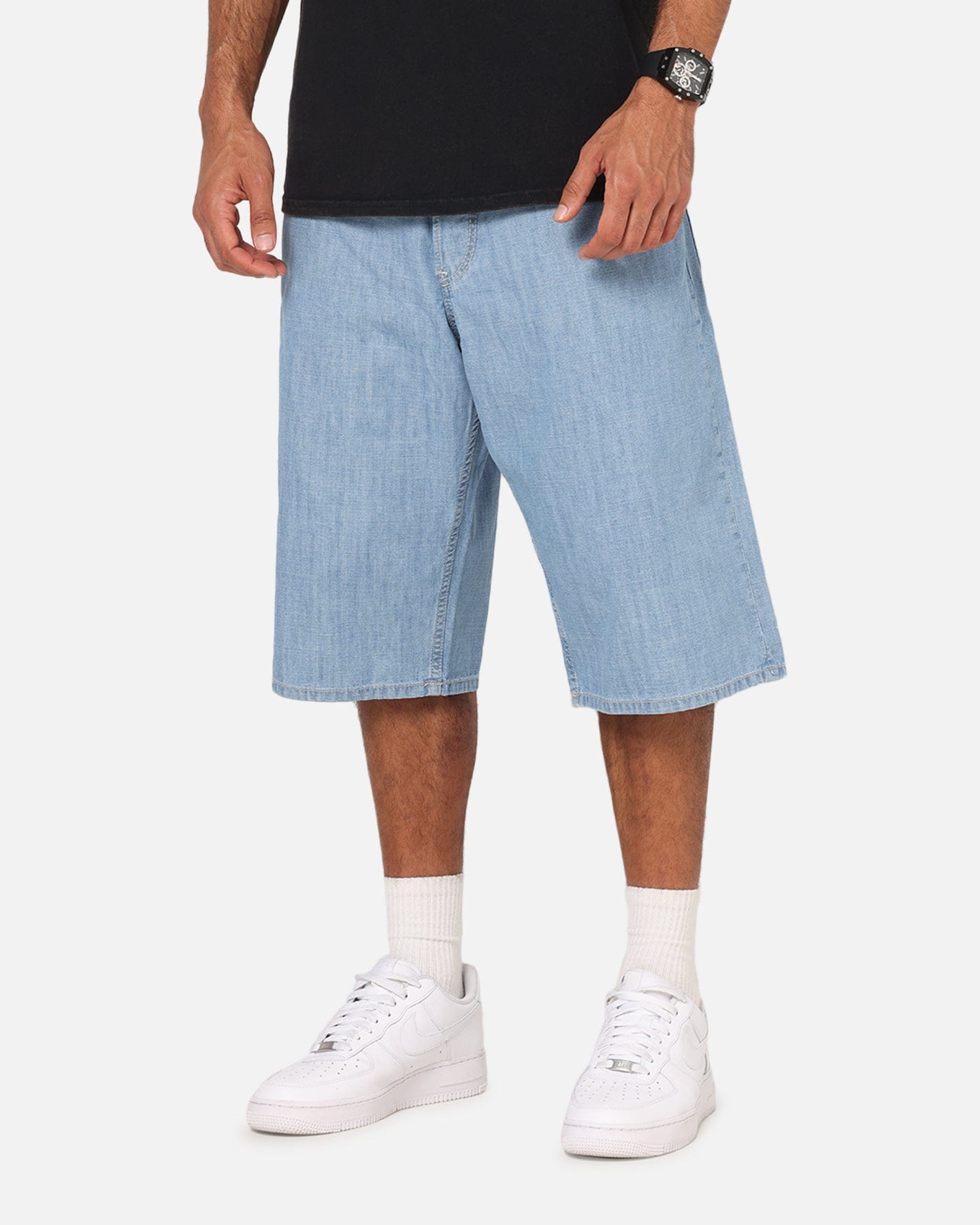G - Star Bam Logger Denim Shorts Vintage Blue