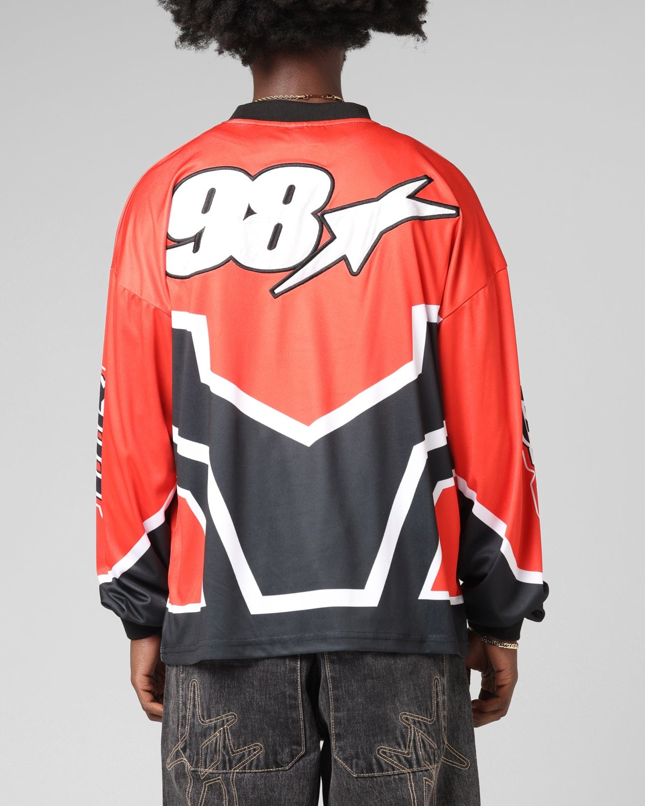 Loiter Thrill Racing Long Sleeve T - Shirt Red