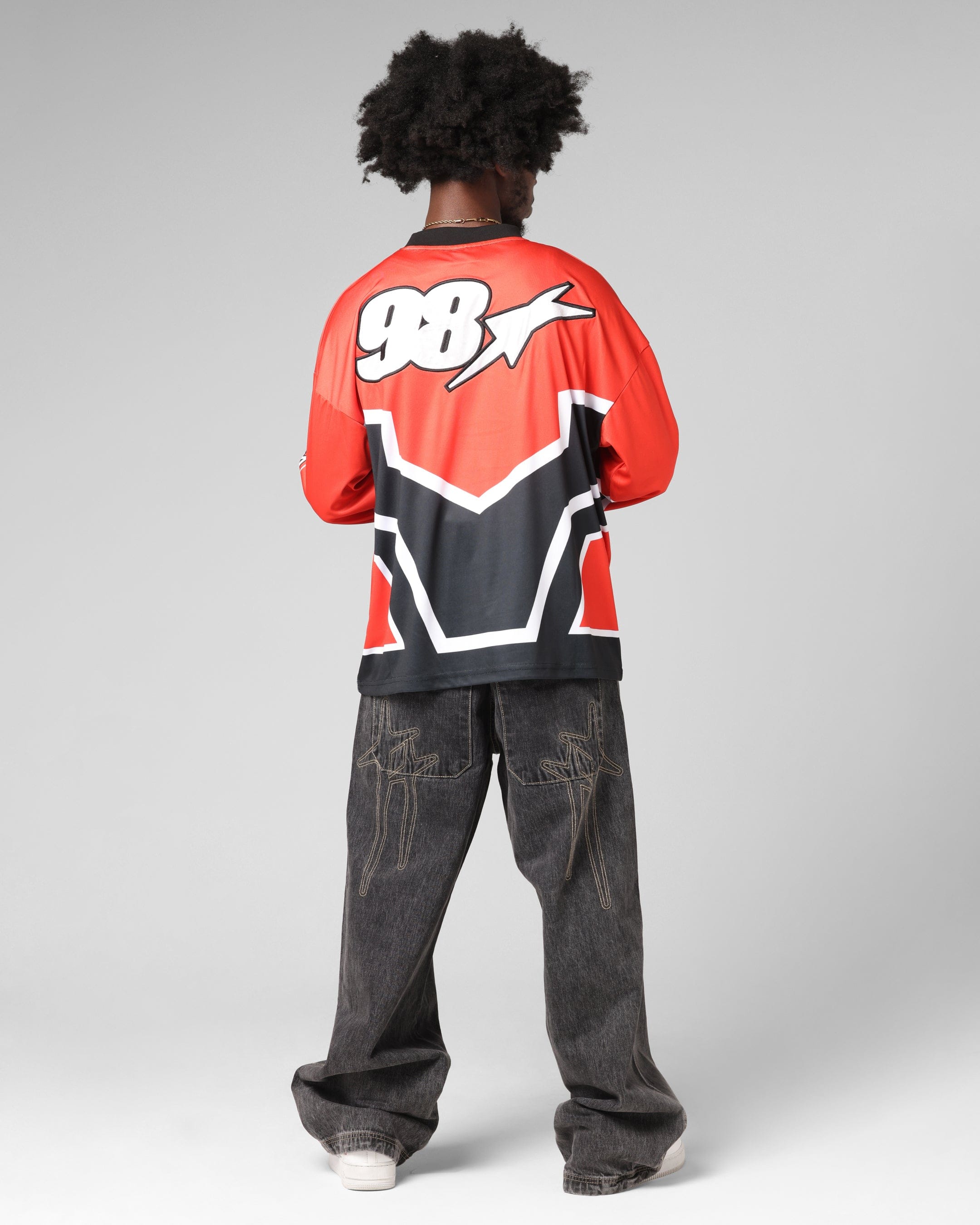 Loiter Thrill Racing Long Sleeve T - Shirt Red
