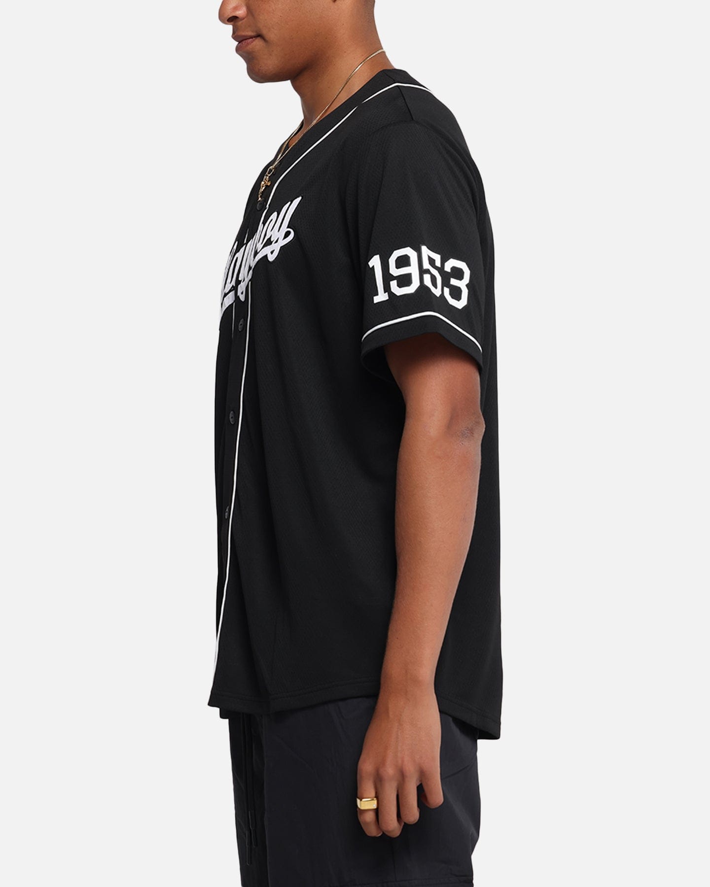 Playboy Bunny Baseball Jersey Black