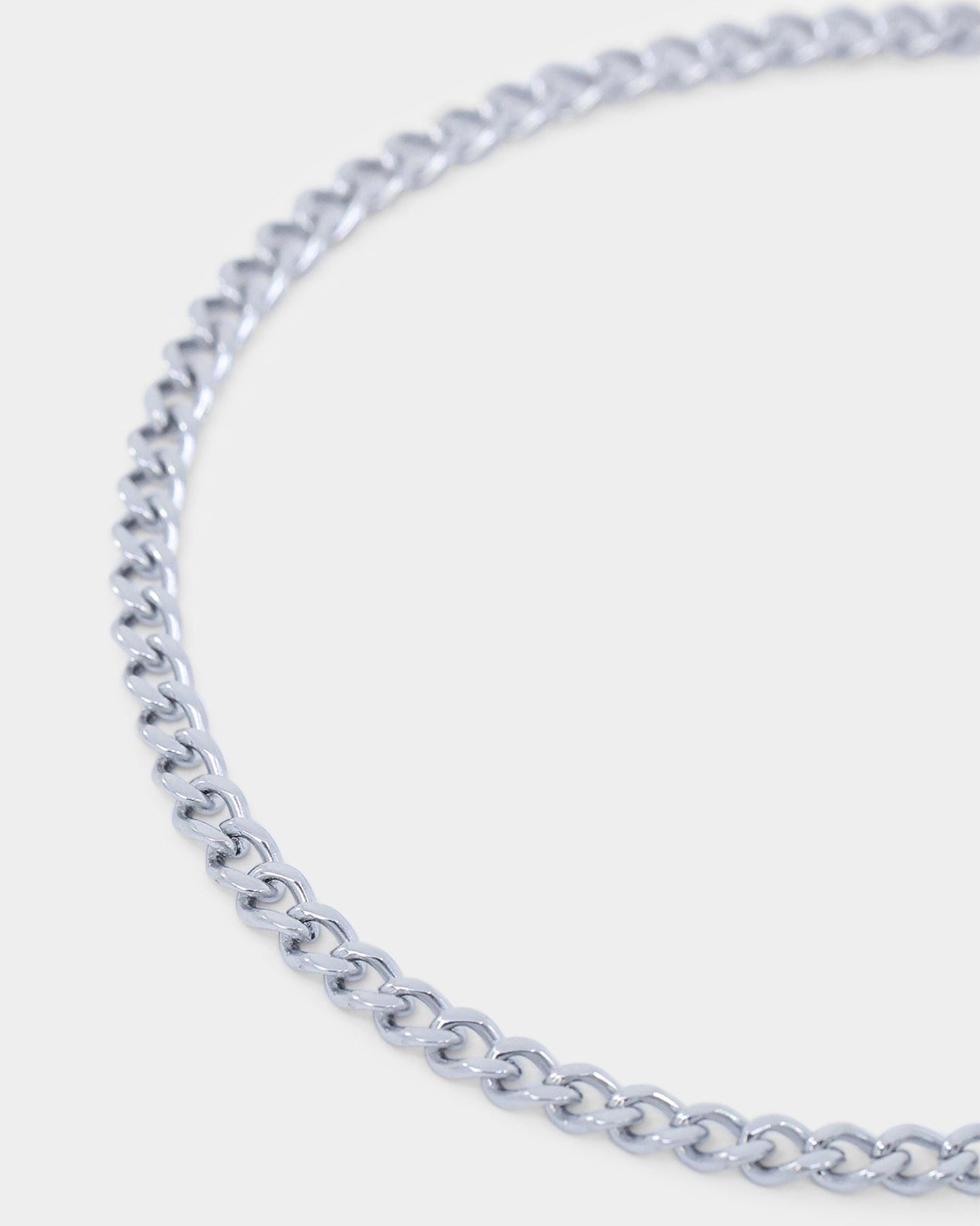 Saint Morta 3 mm Cuban Bracelet White Gold