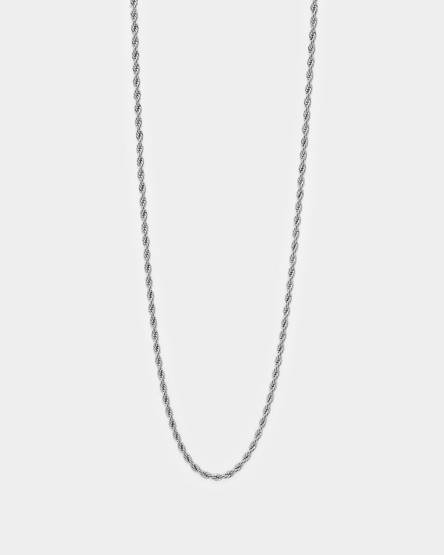 Saint Morta 2 mm Rope Chain White Gold
