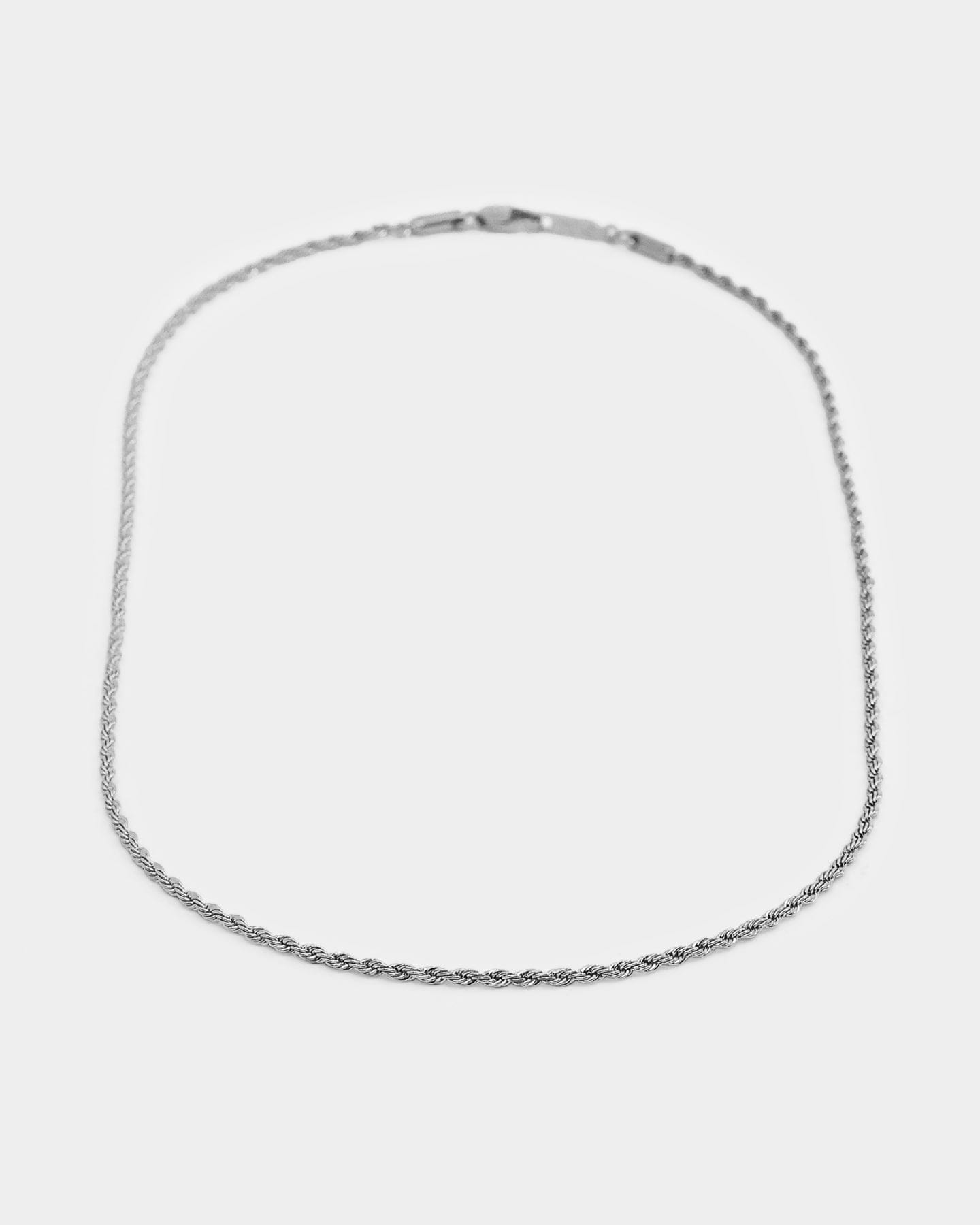 Saint Morta 2 mm Rope Chain White Gold