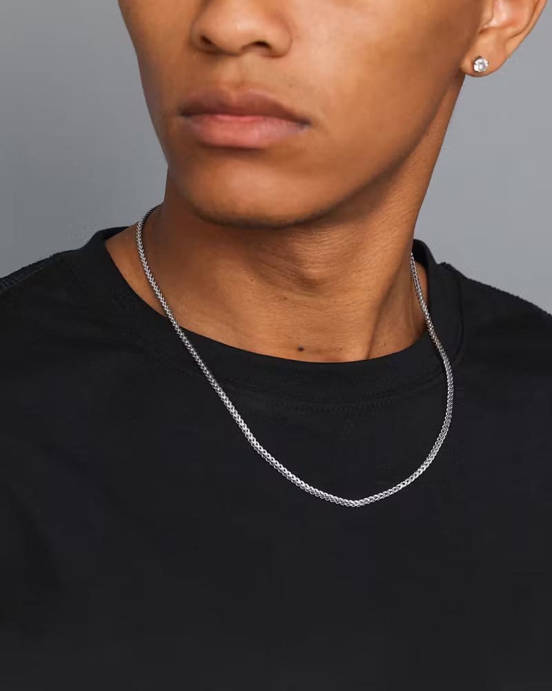 Saint Morta 2.5 mm Franco Chain White Gold
