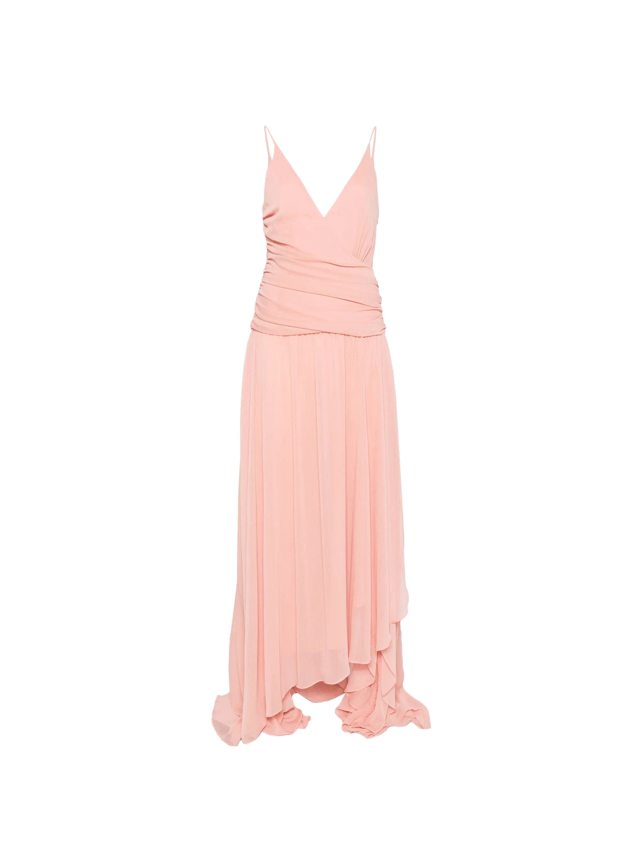 Arcina ORI Delilah ruched asymmetric maxi dress