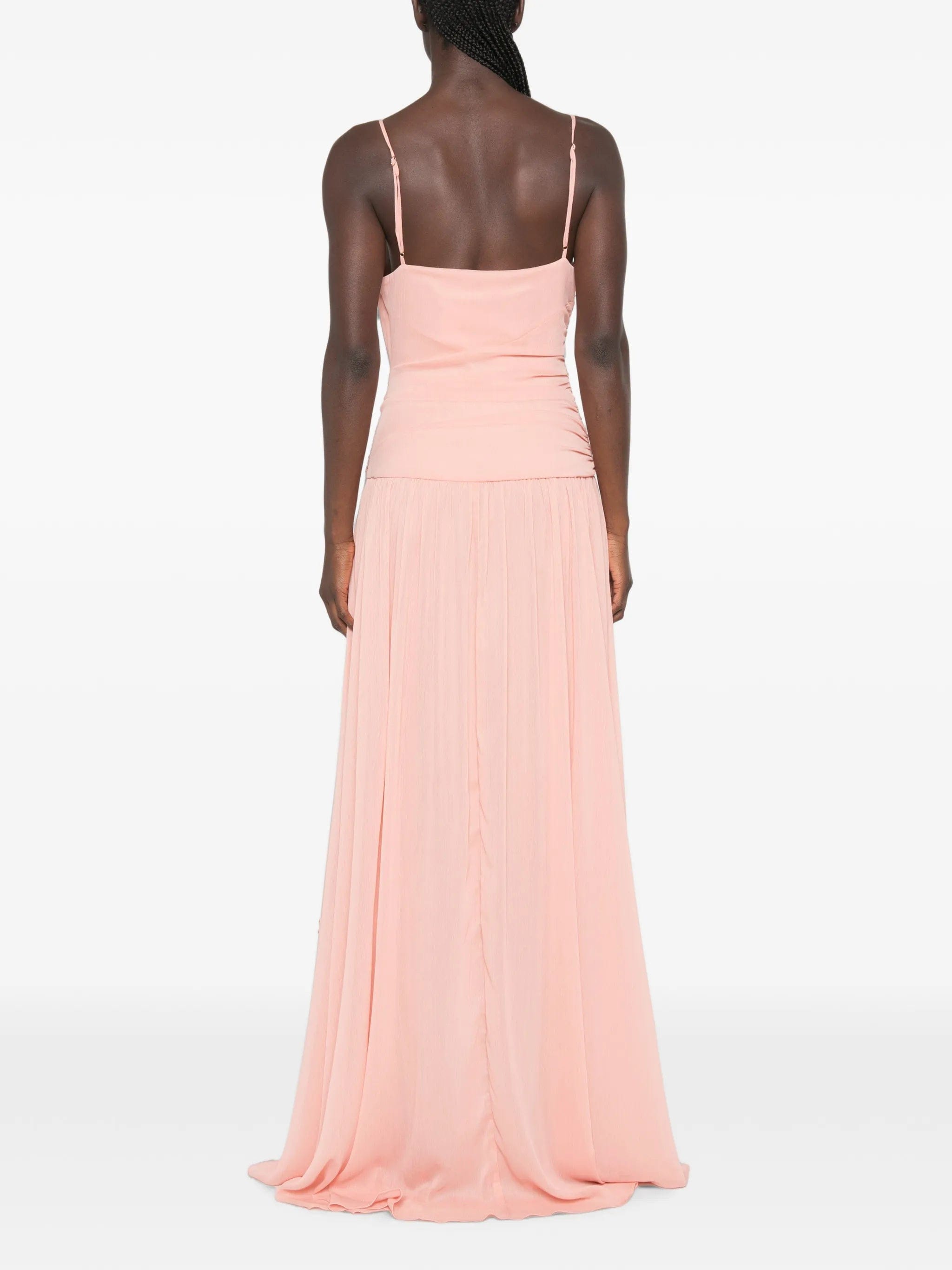 Arcina ORI Delilah ruched asymmetric maxi dress