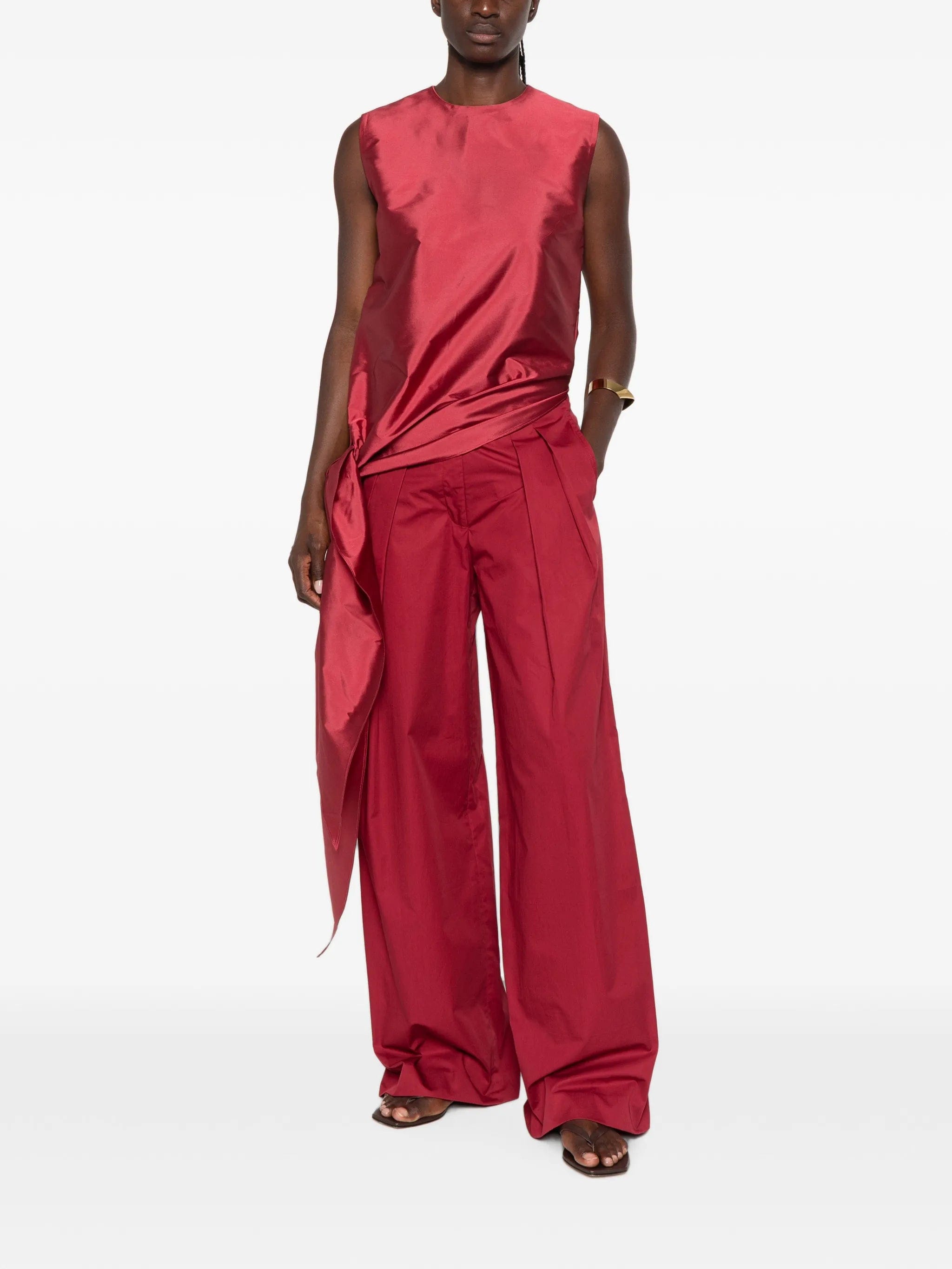 Abadia double - pleat trousers