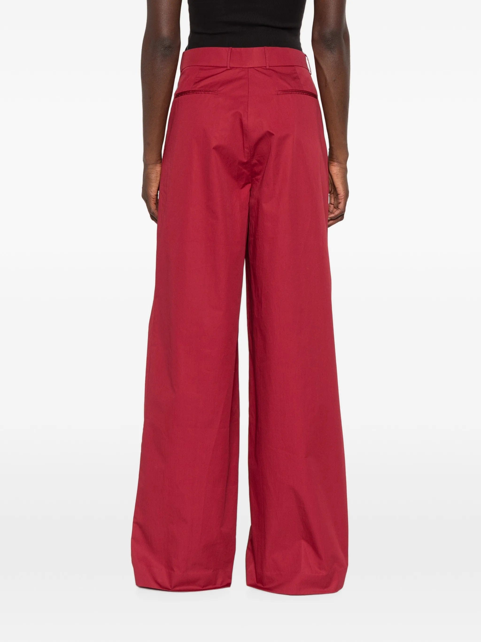 Abadia double - pleat trousers