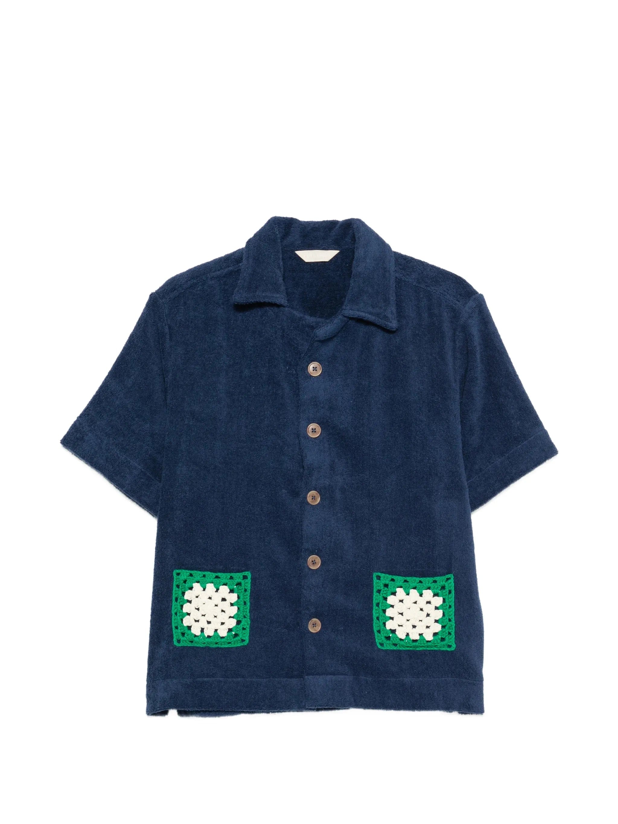 TERRY Puesto crochet - trim - detail shirt