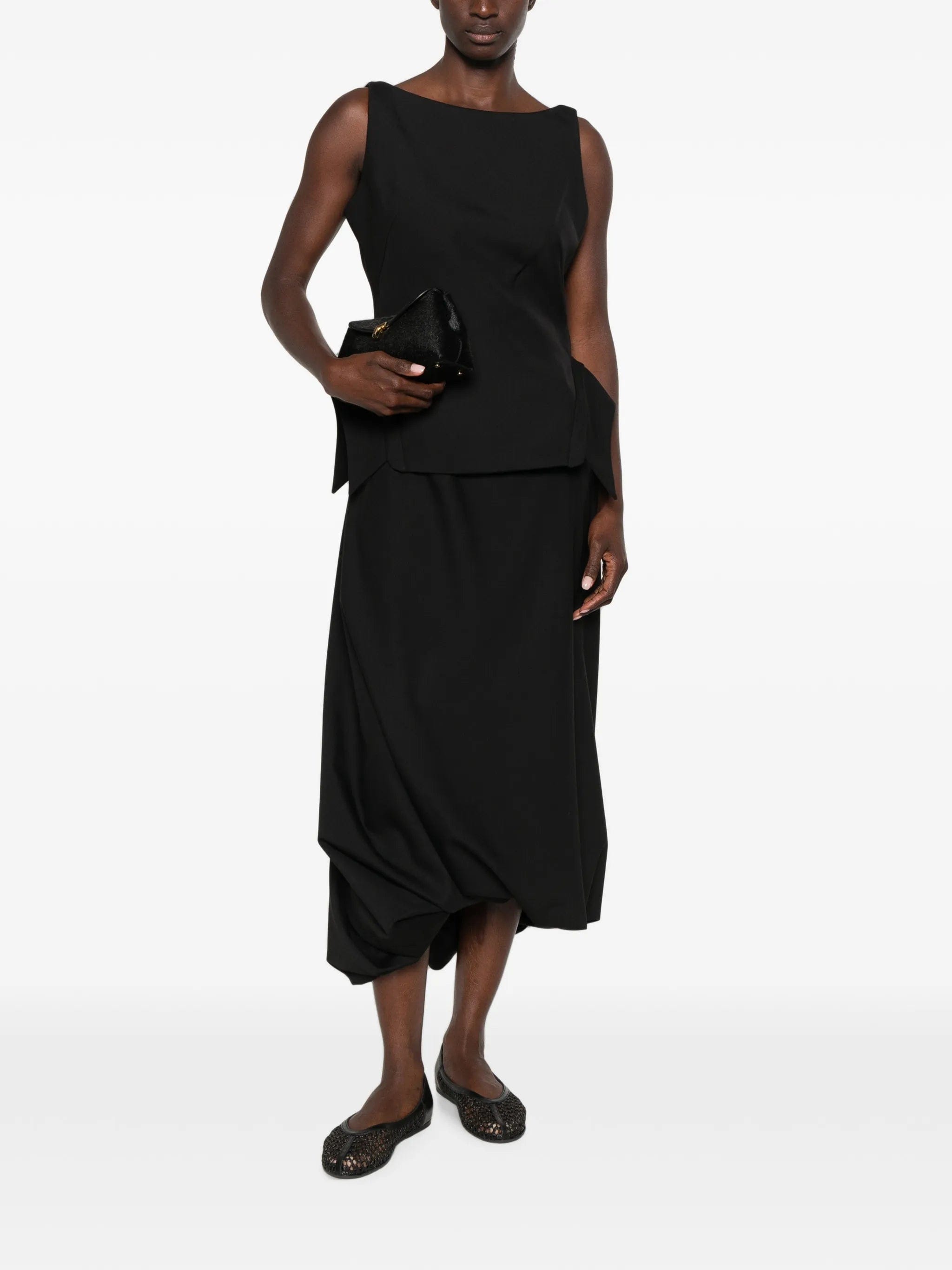 Róhe twisted skirt