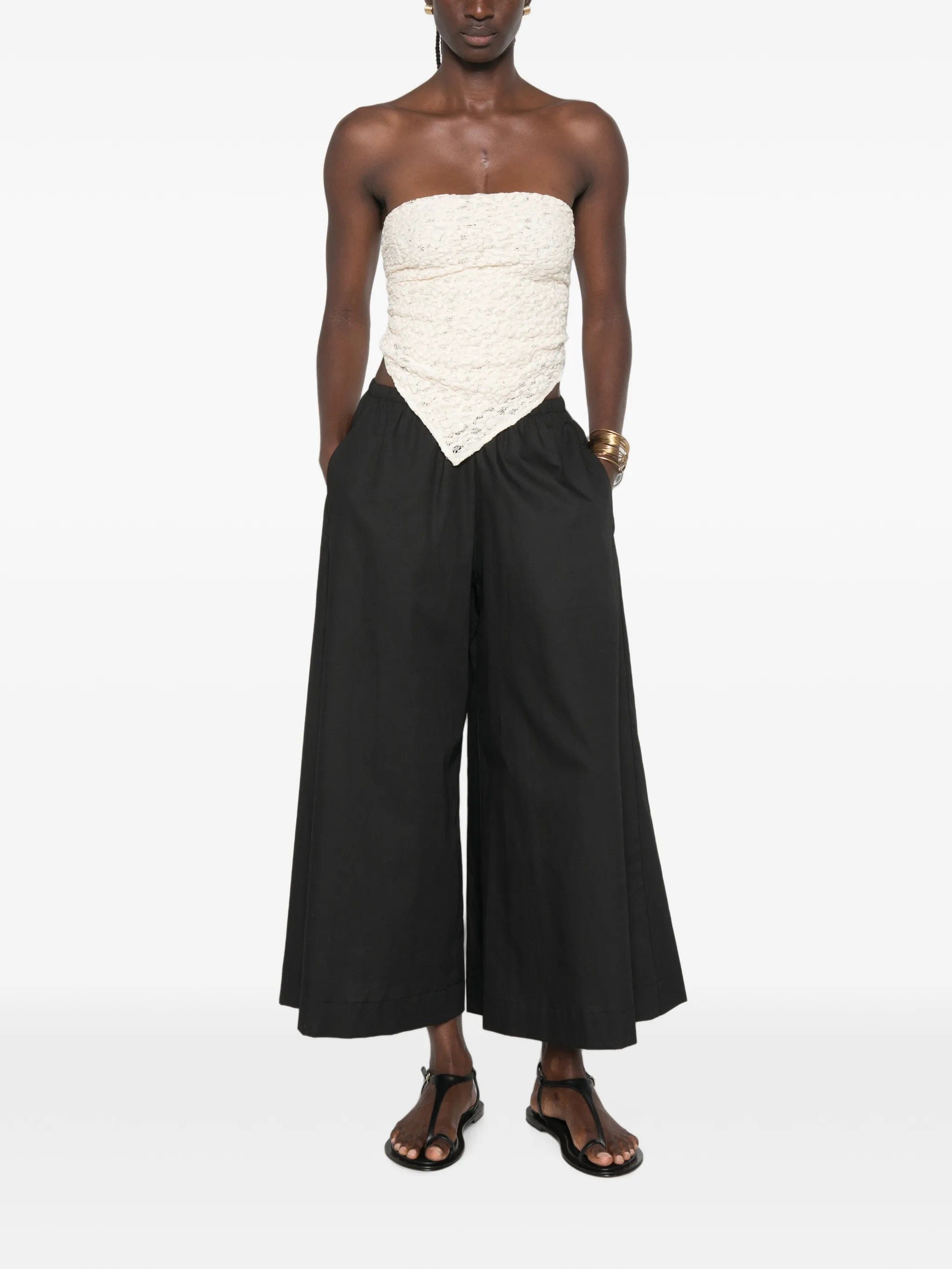 Enza Costa elasticated - waist palazzo pants