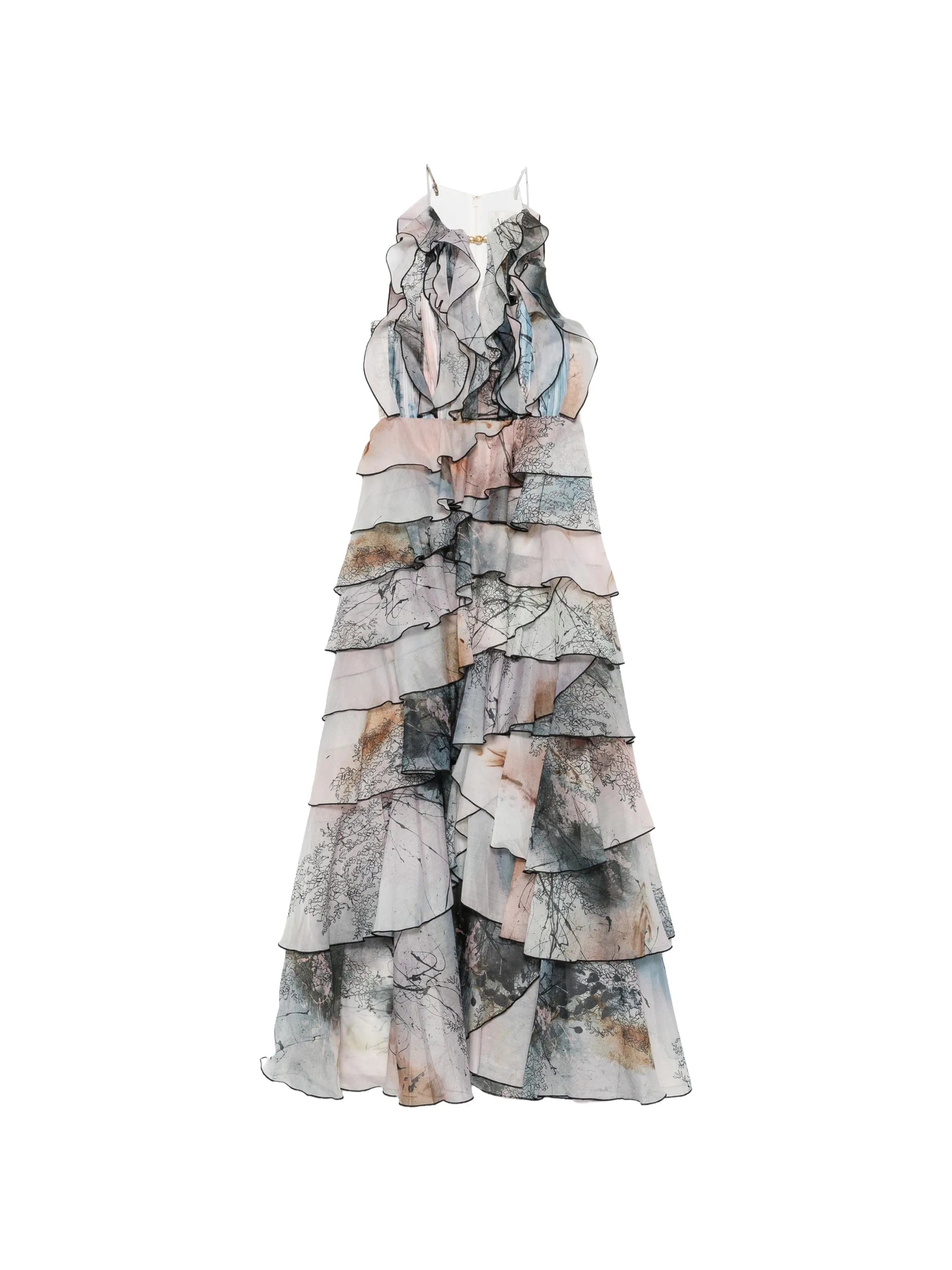 Aje Cleo ruffled gown