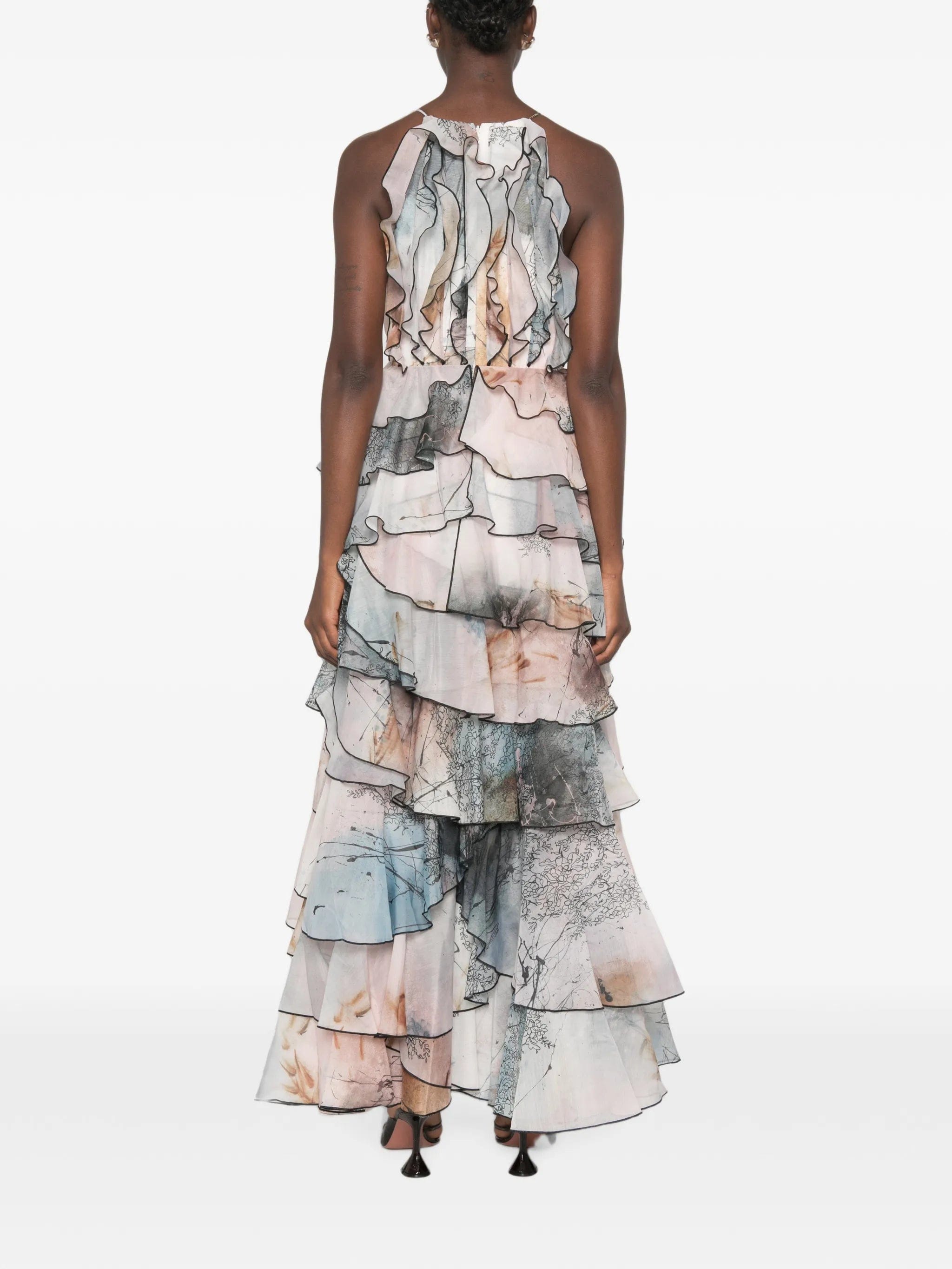 Aje Cleo ruffled gown