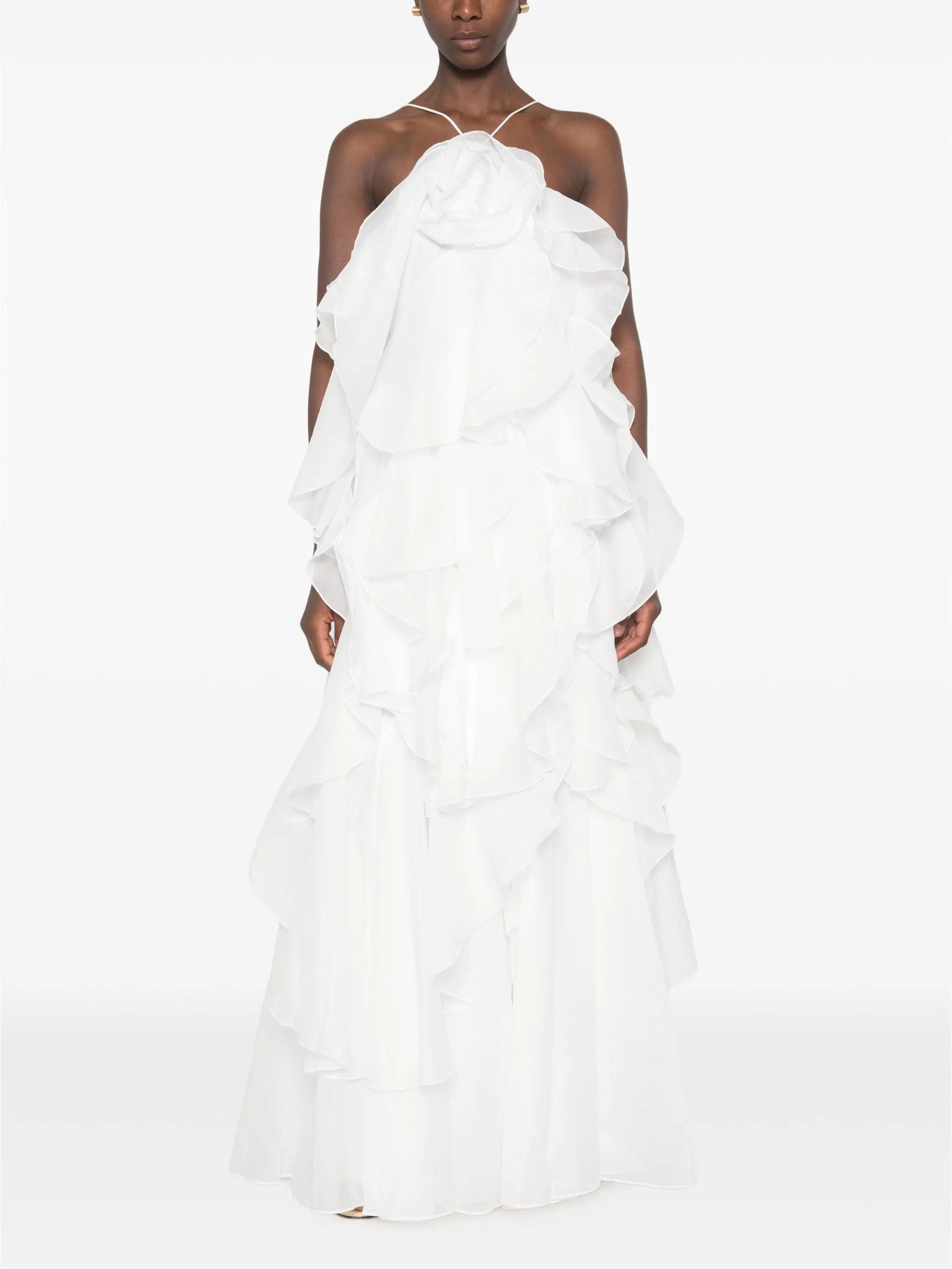 Aje Pandorea layered ruffled maxi dress