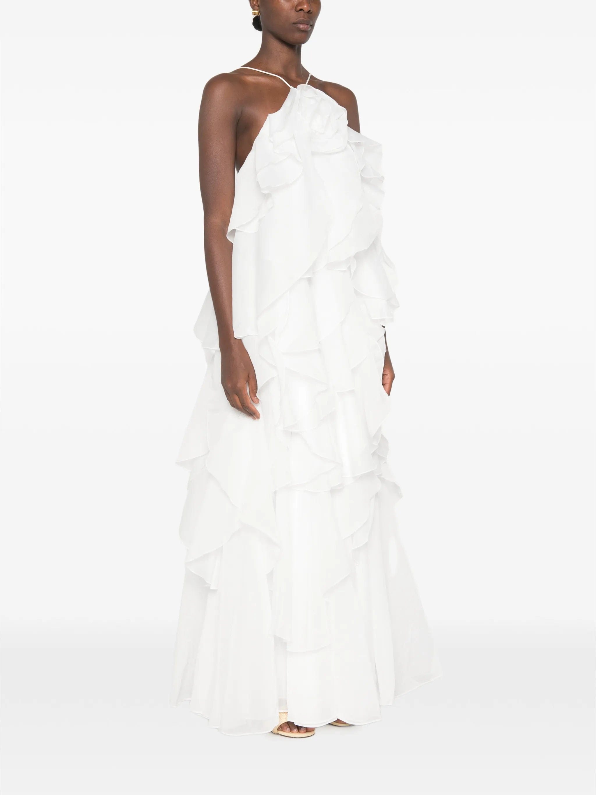Aje Pandorea layered ruffled maxi dress